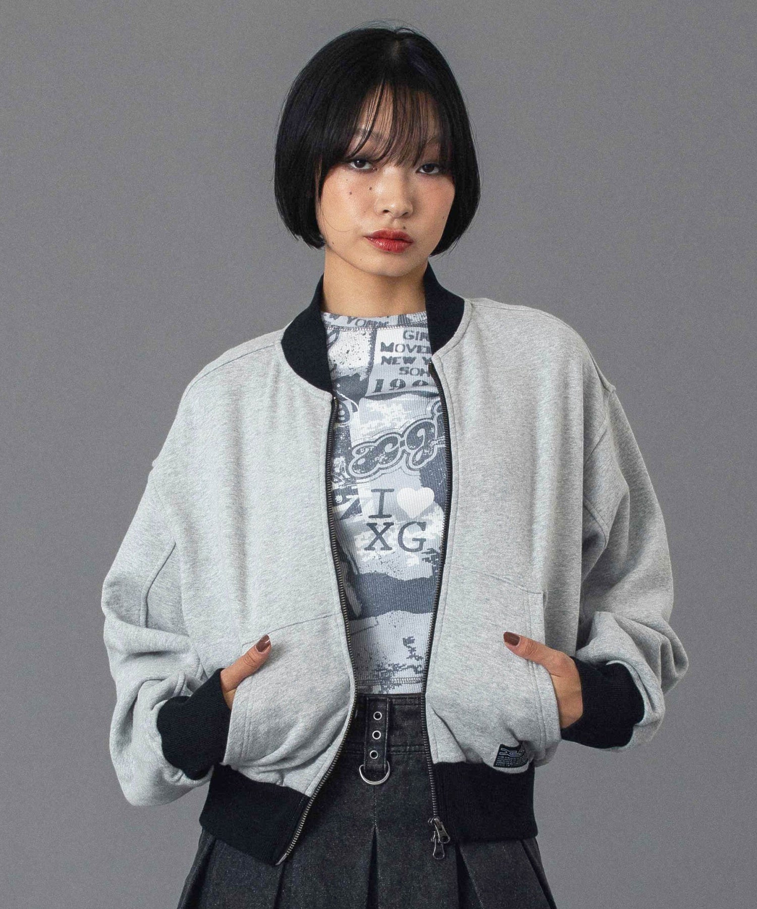 ZIP UP SWEAT BLOUSON