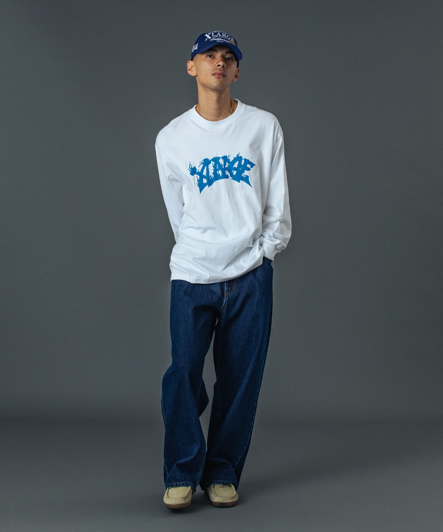 RAGE LOGO DENIM PANTS