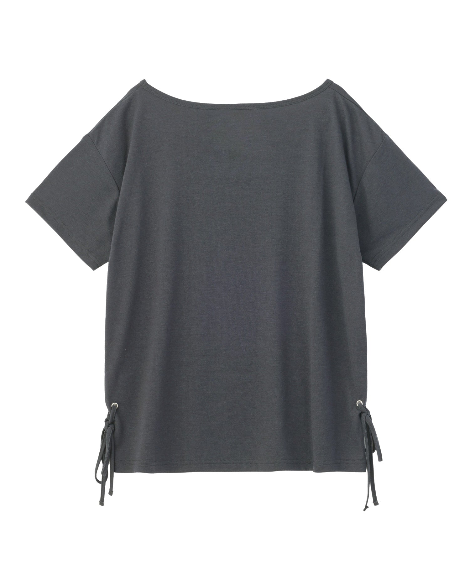 RIBBONED HEM FADED LOGO S/S TEE