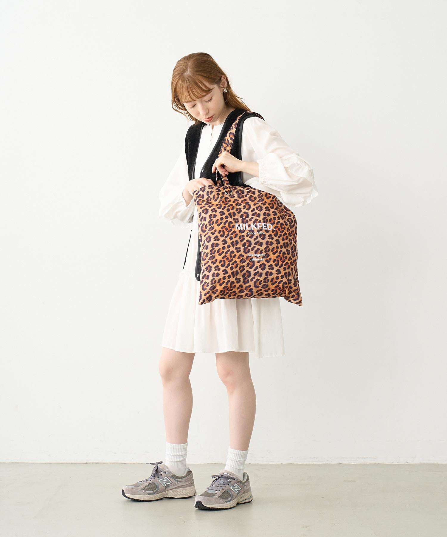 LEOPARD FLAT TOTE