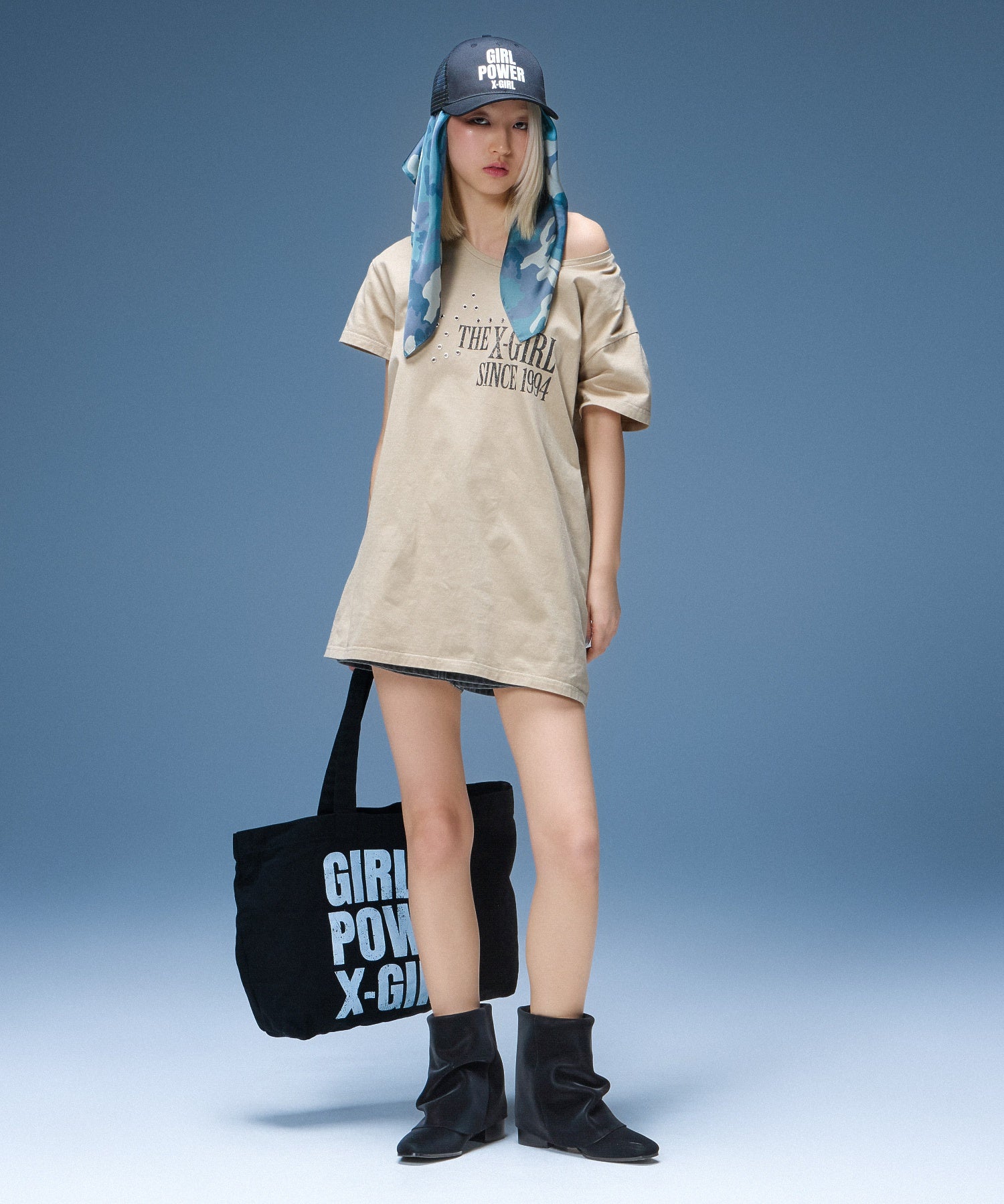 EYELET STAR S/S TEE DRESS