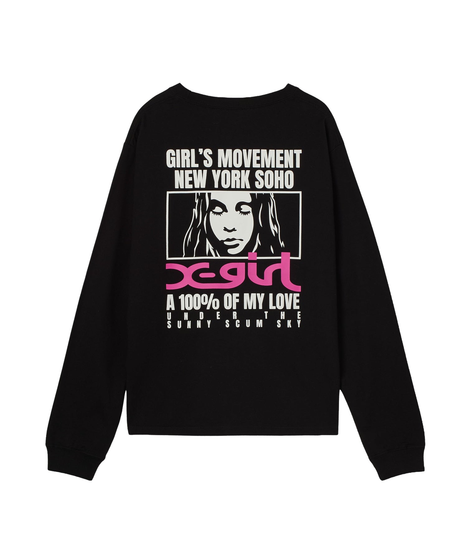 FACE BOX AND MESSAGE L/S TEE