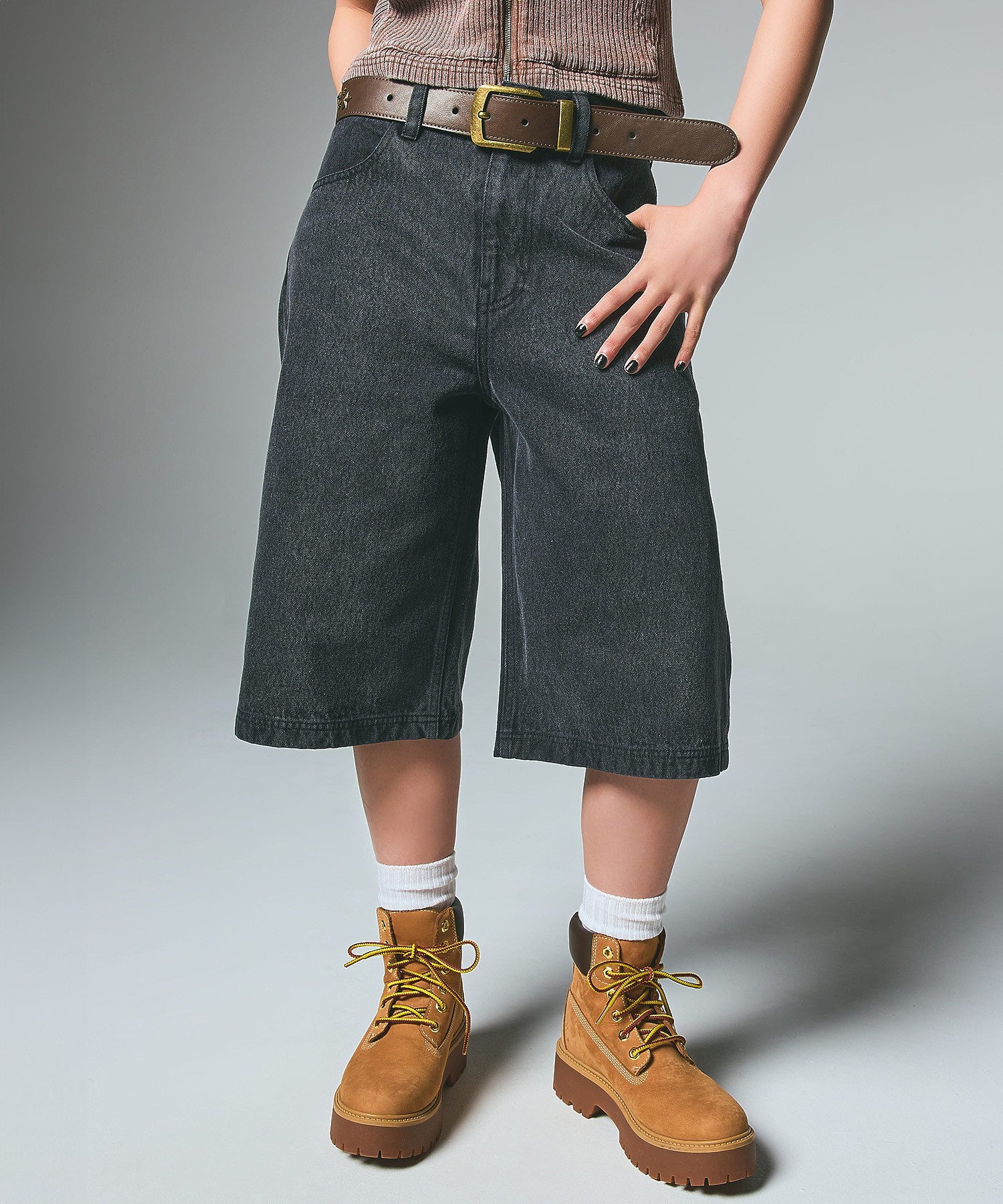FADED HALF PANTS