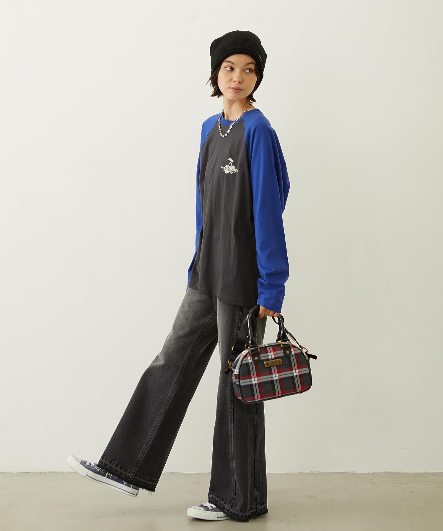 CHERRY FLOCK PRINT B/B TEE