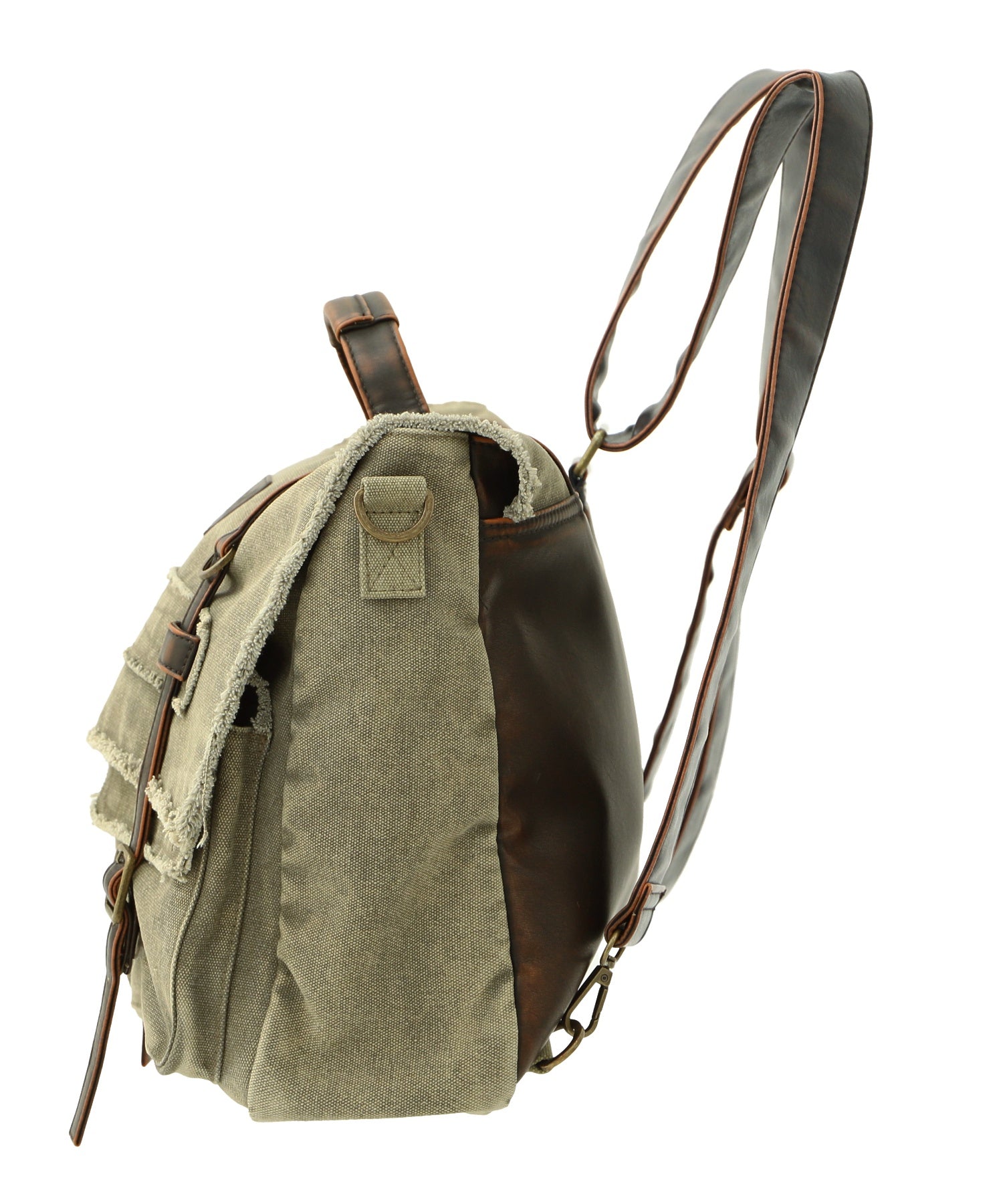 DISTRESSED MESSENGER BAG