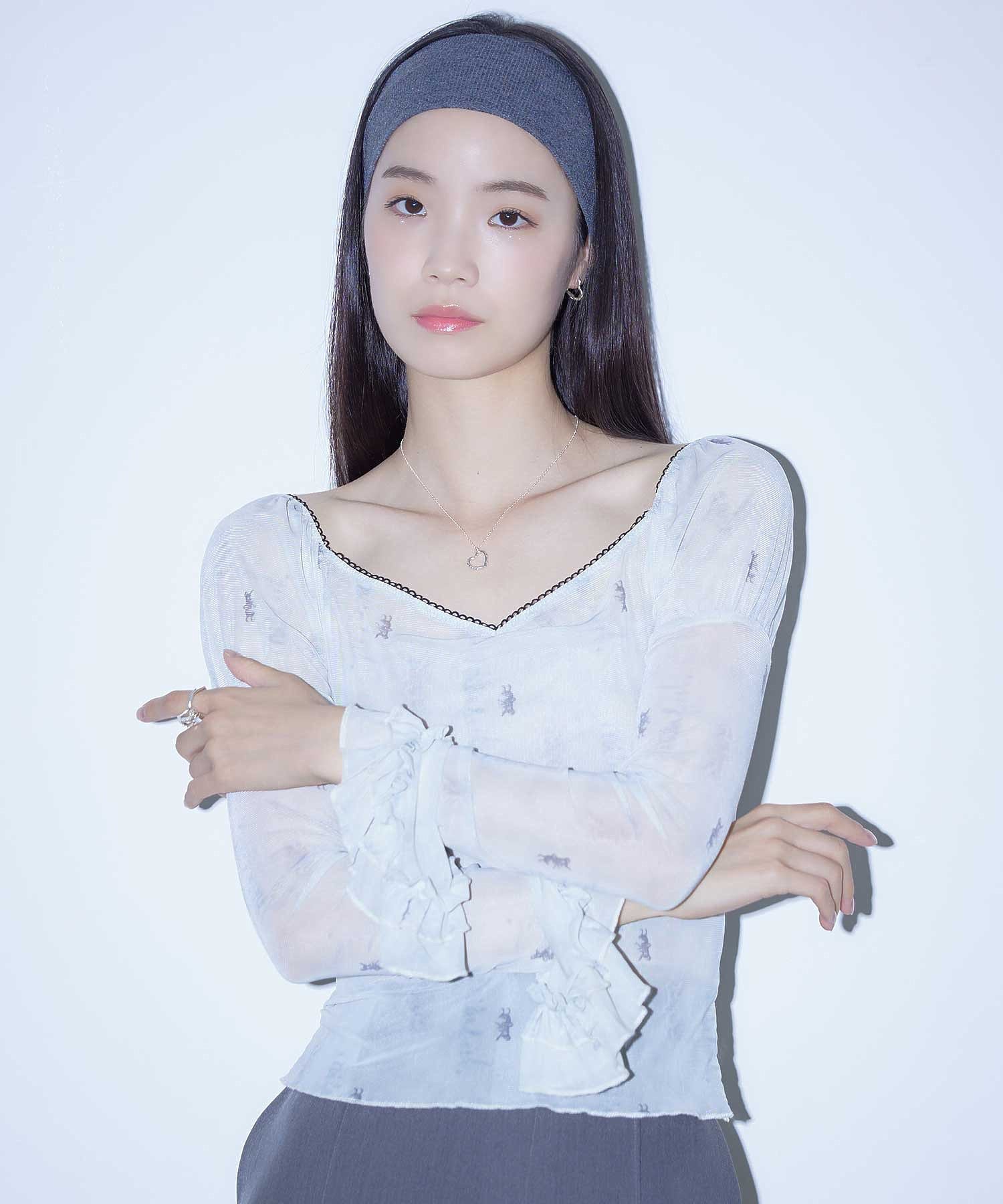 MILKFED. × LANIE USAGI MESHED TOP