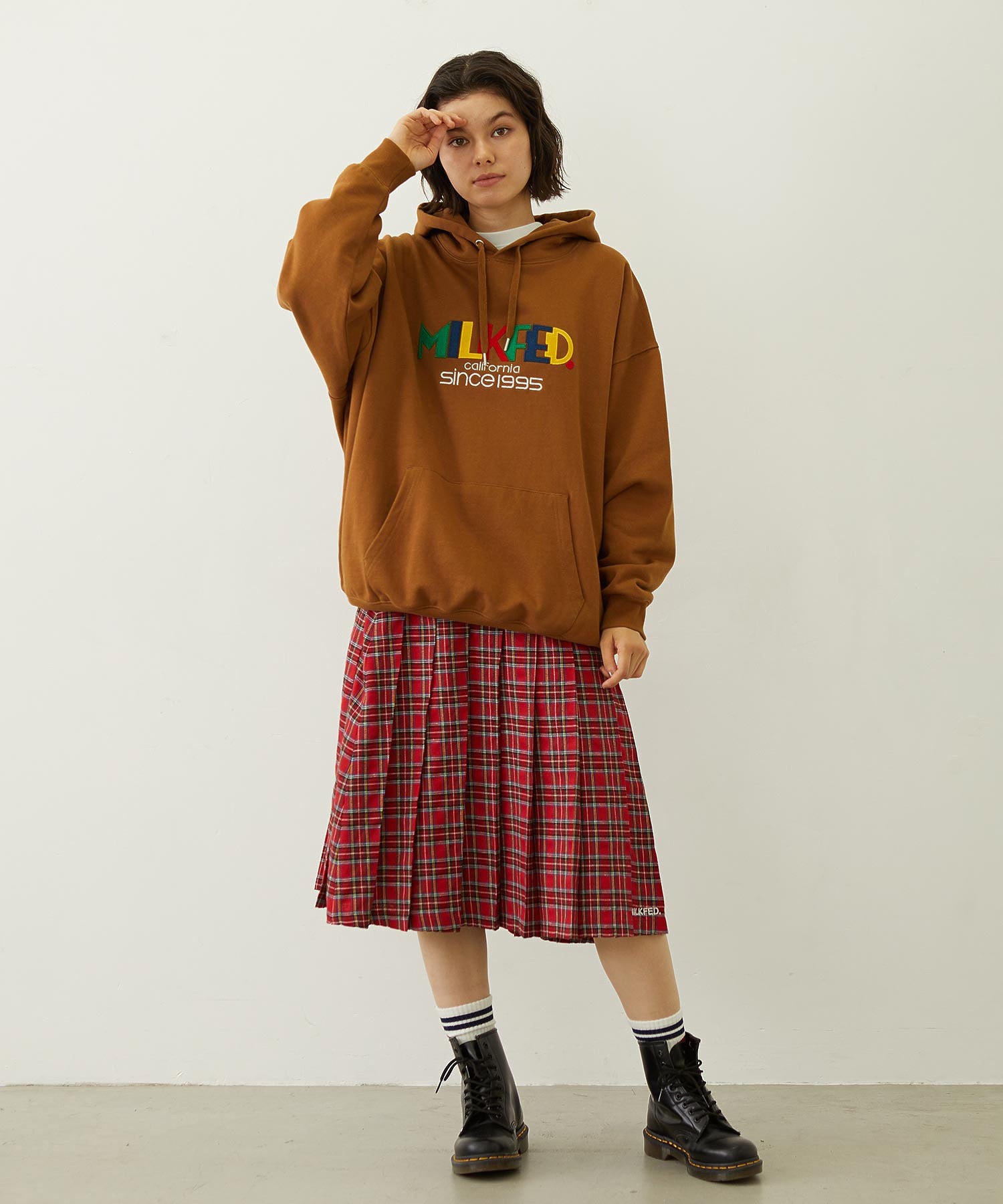 RETRO LOGO FELT PATCH SWEAT HOODIE