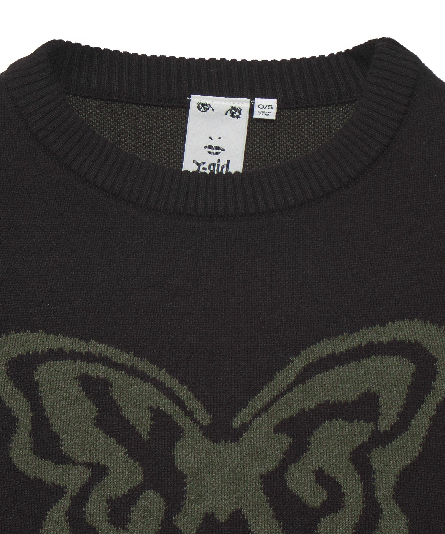 BUTTERFLY XG LOGO COMPACT KNIT TOP