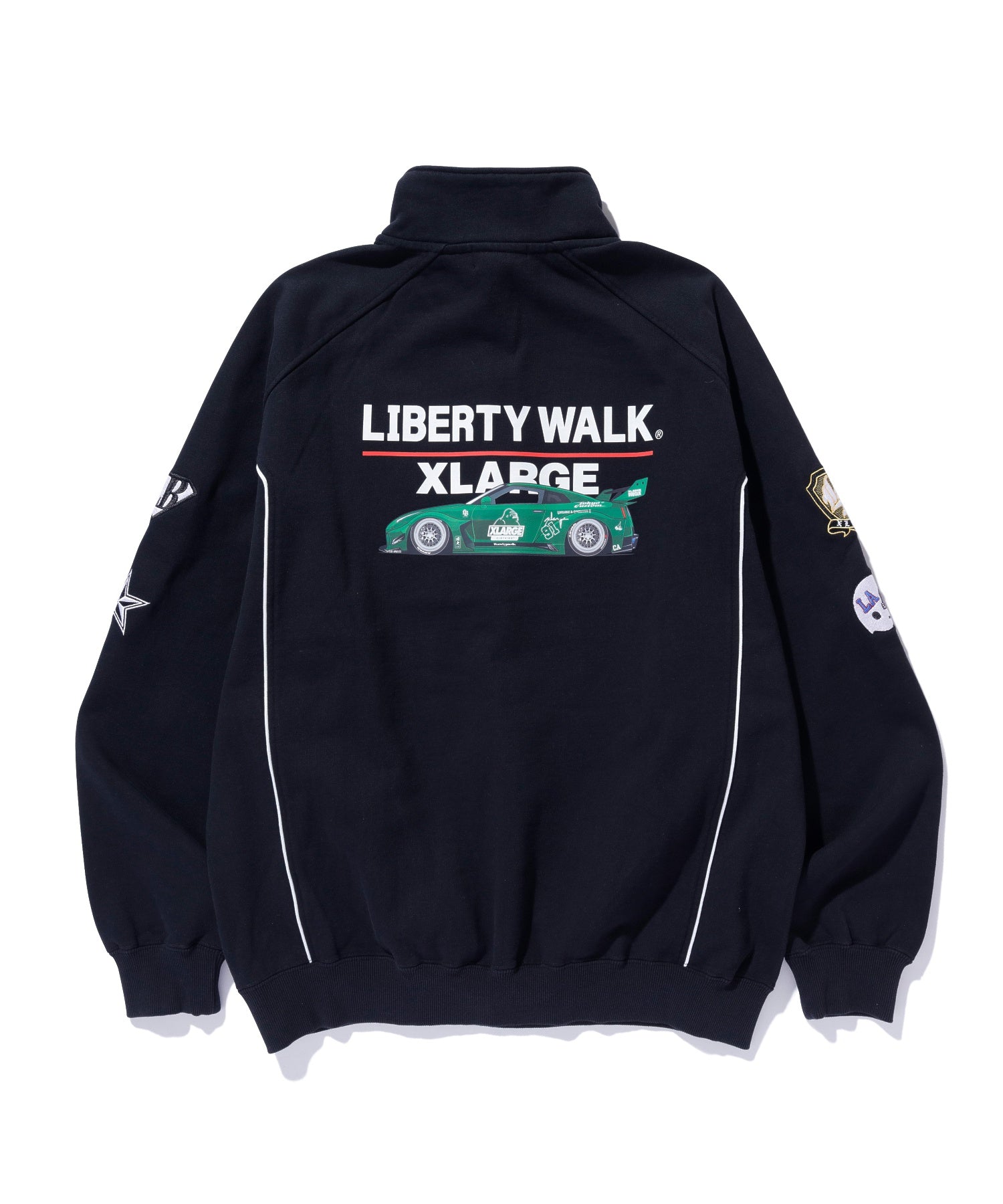 XLARGE×LIBERTY WALK HALF ZIP SWEATSHIRTS