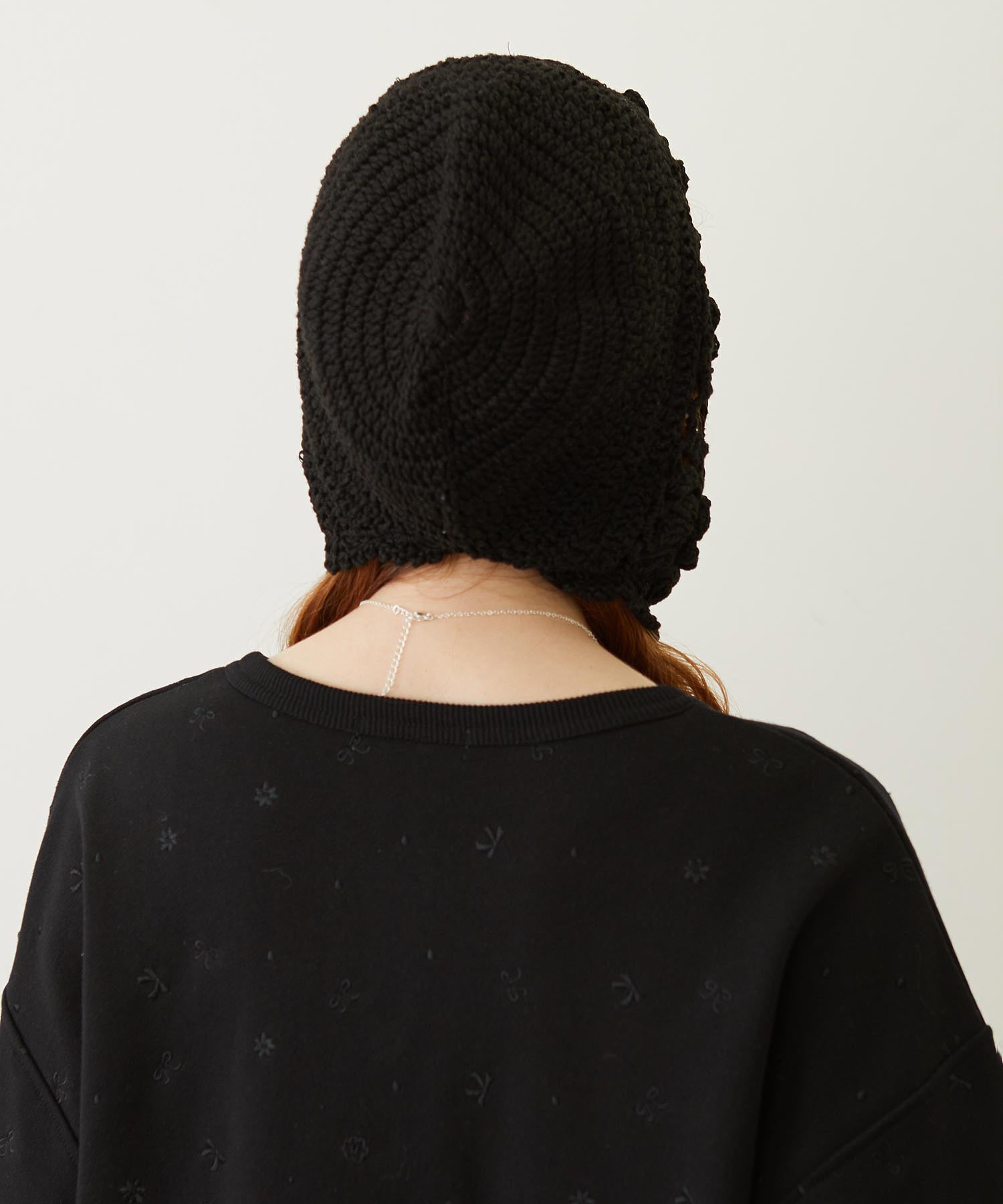 FLOWER KNIT BONNET