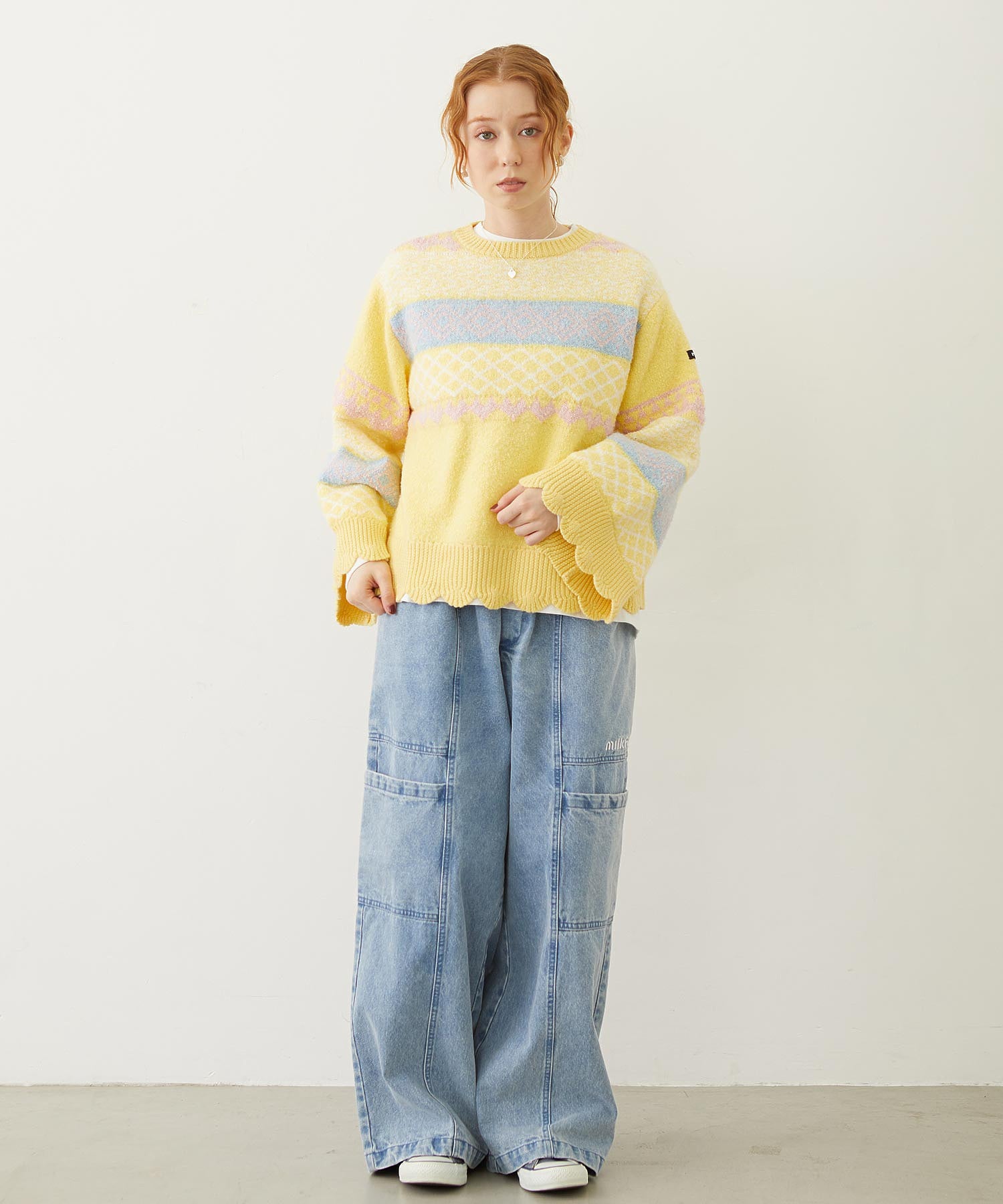 PATTERNED KNIT TUNIC