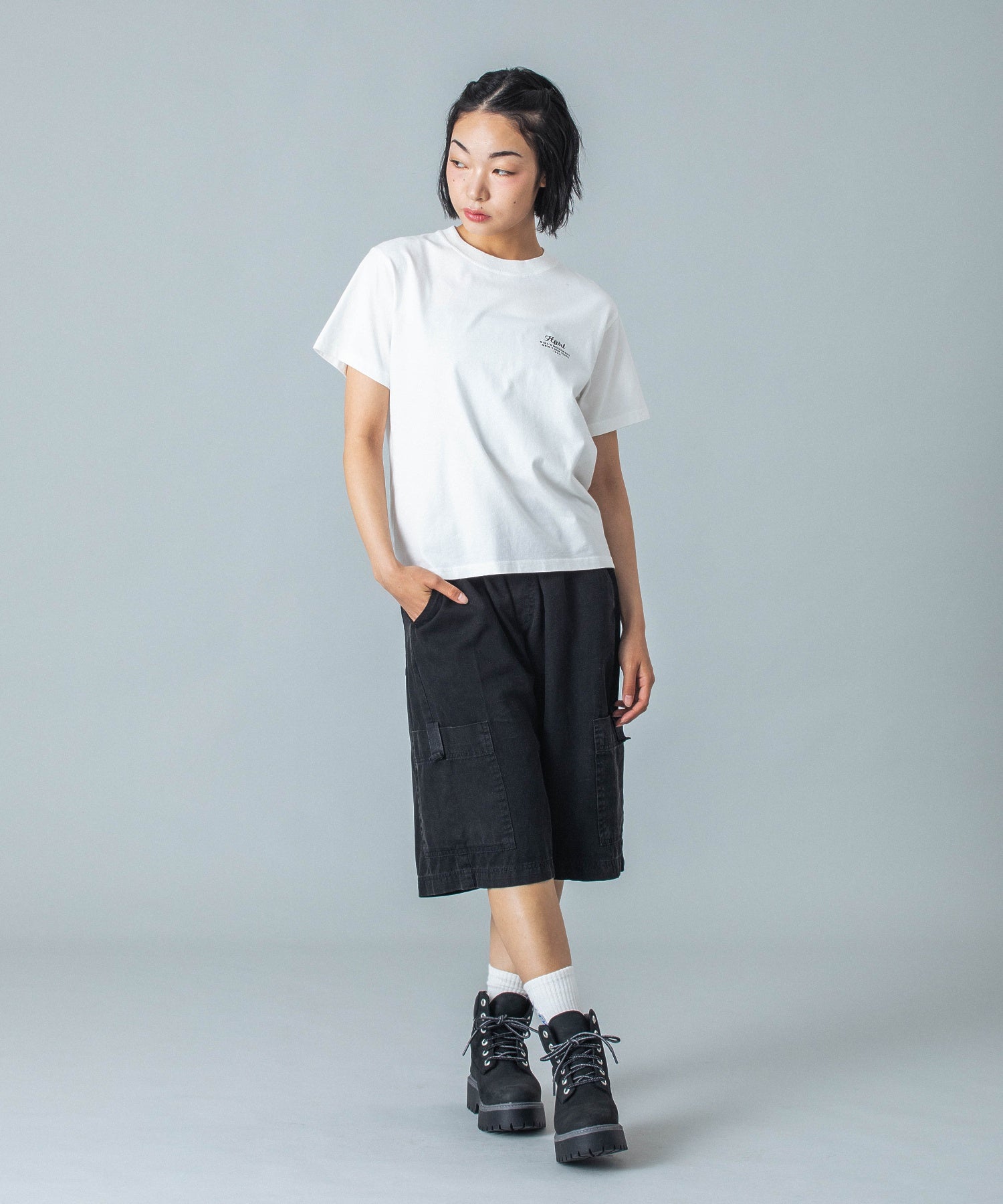 FADED FACE EASY HALF PANTS