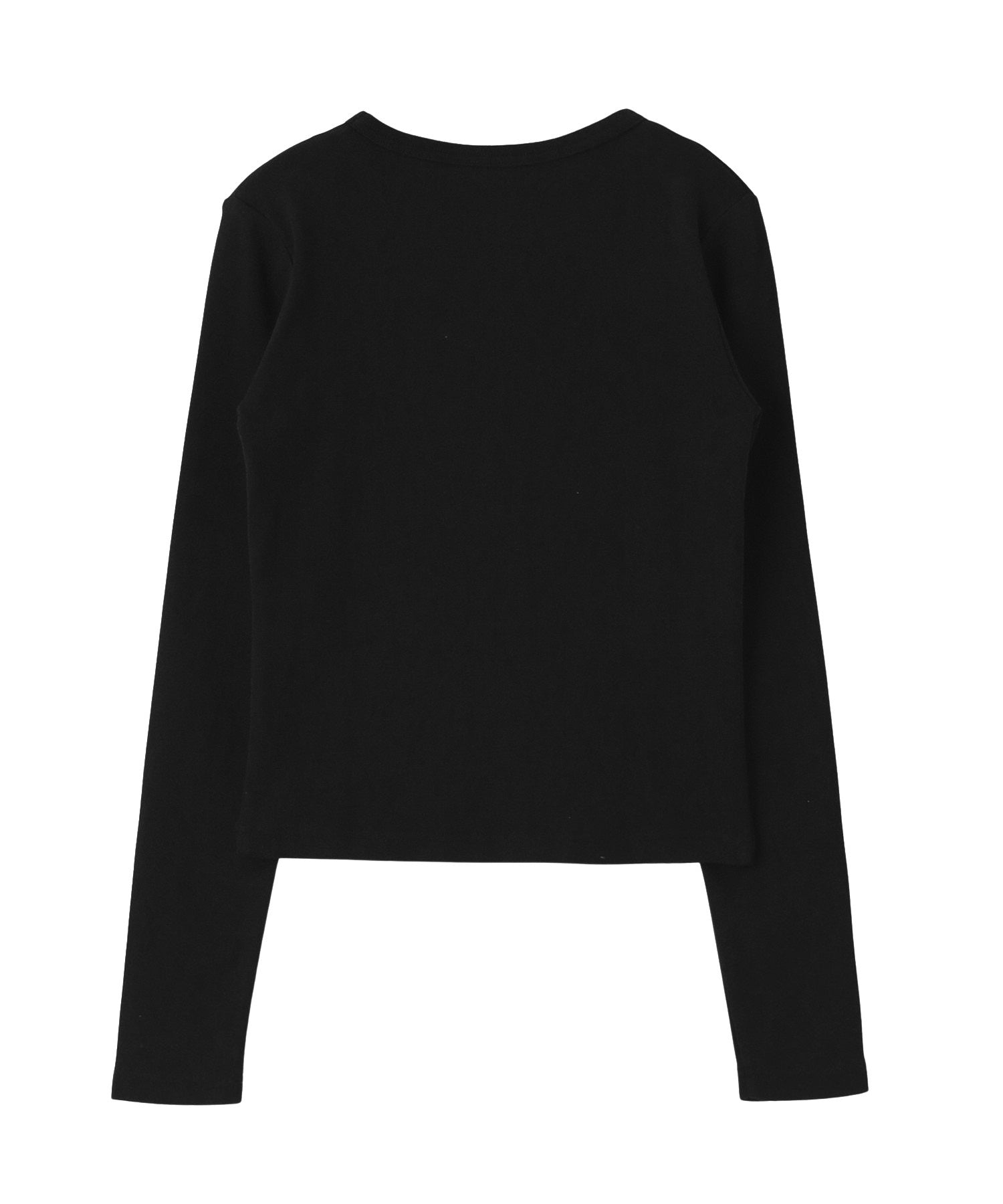 RHINESTONE LOGO AND FACE L/S COMPACT TOP