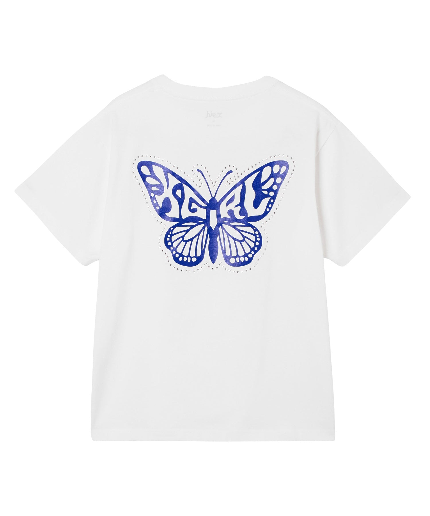 RHINESTONE AND BUTTERFLY LOGO S/S TEE
