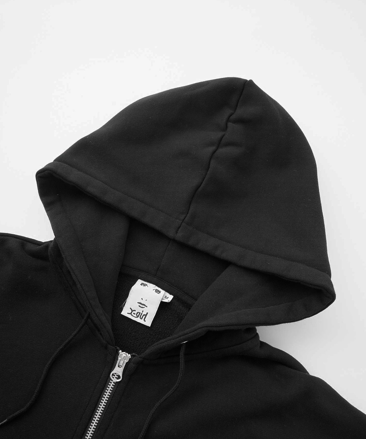 MESSAGE AND FACE ZIP UP SWEAT HOODIE