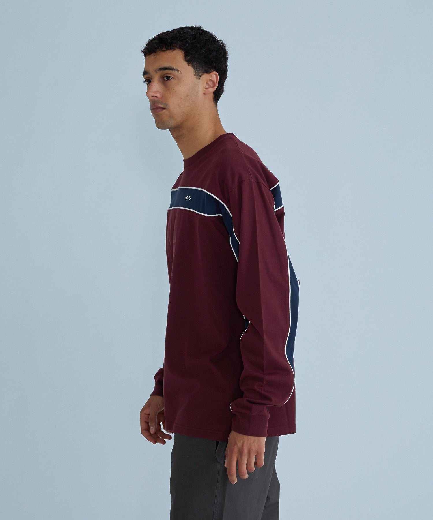 SINGLE STRIPED L/S TEE