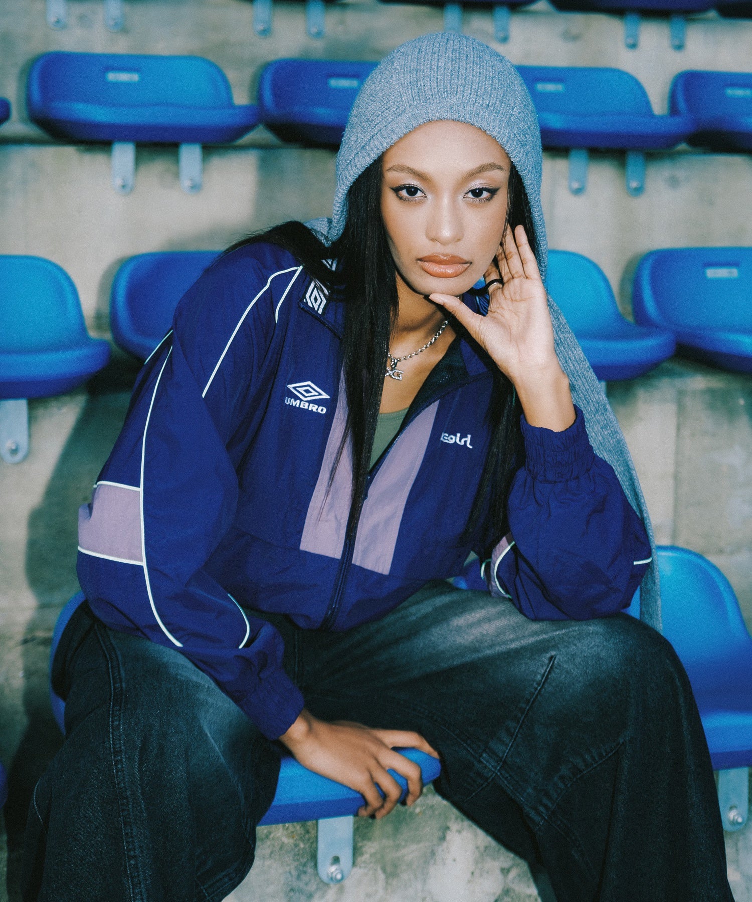 X-girl x UMBRO TRACK JACKET