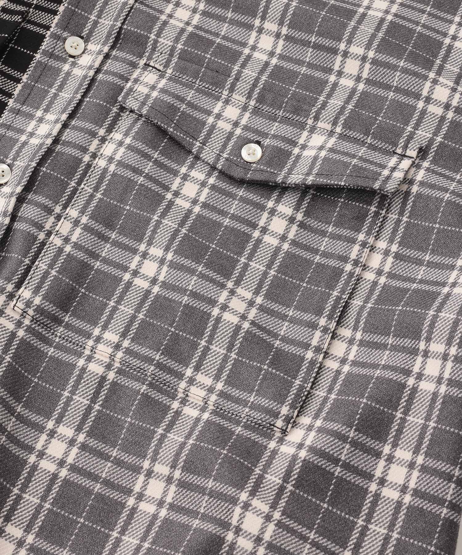 BICOLOR PLAID L/S SHIRT SILAS