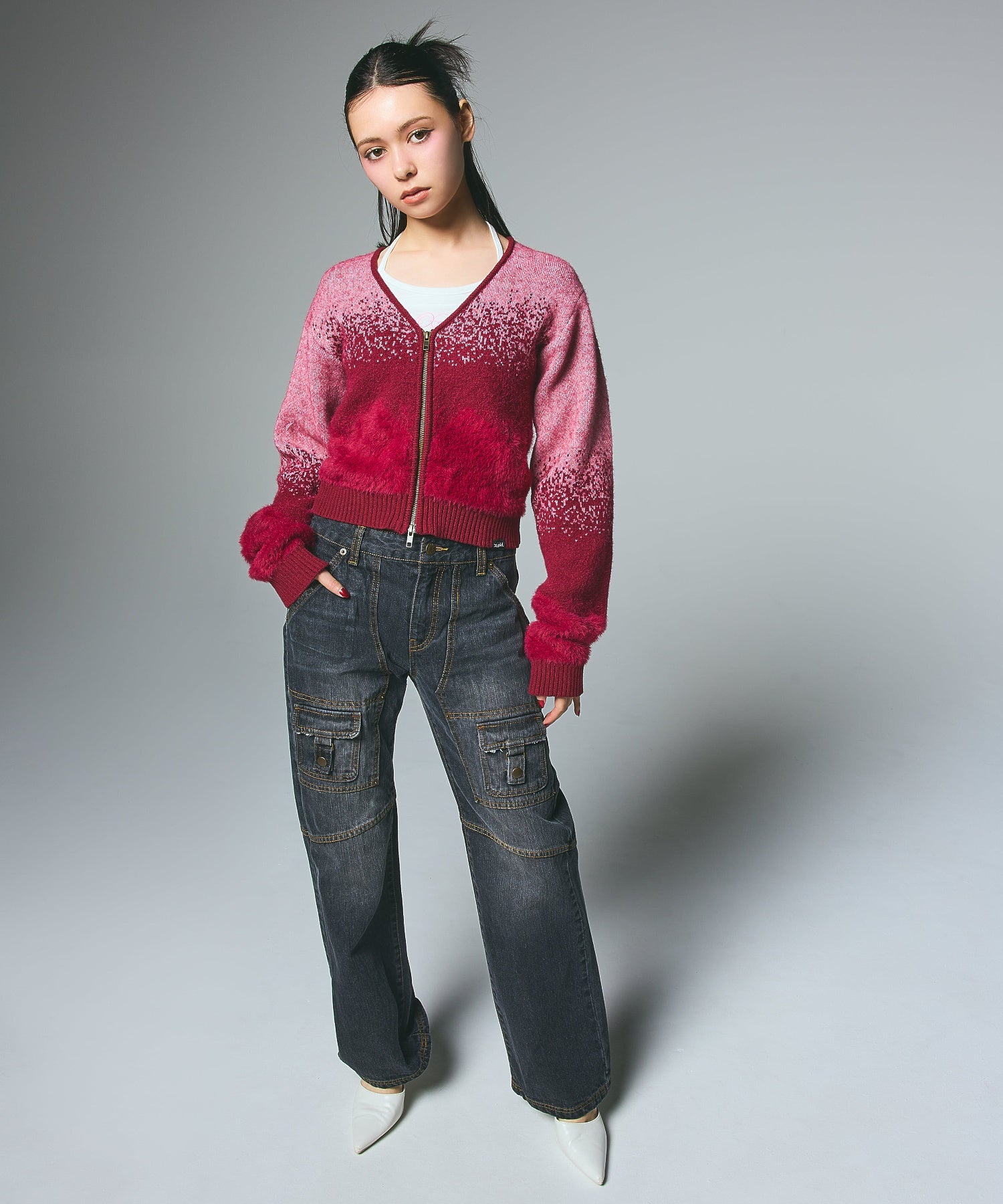 FRONT POCKET DENIM PANTS