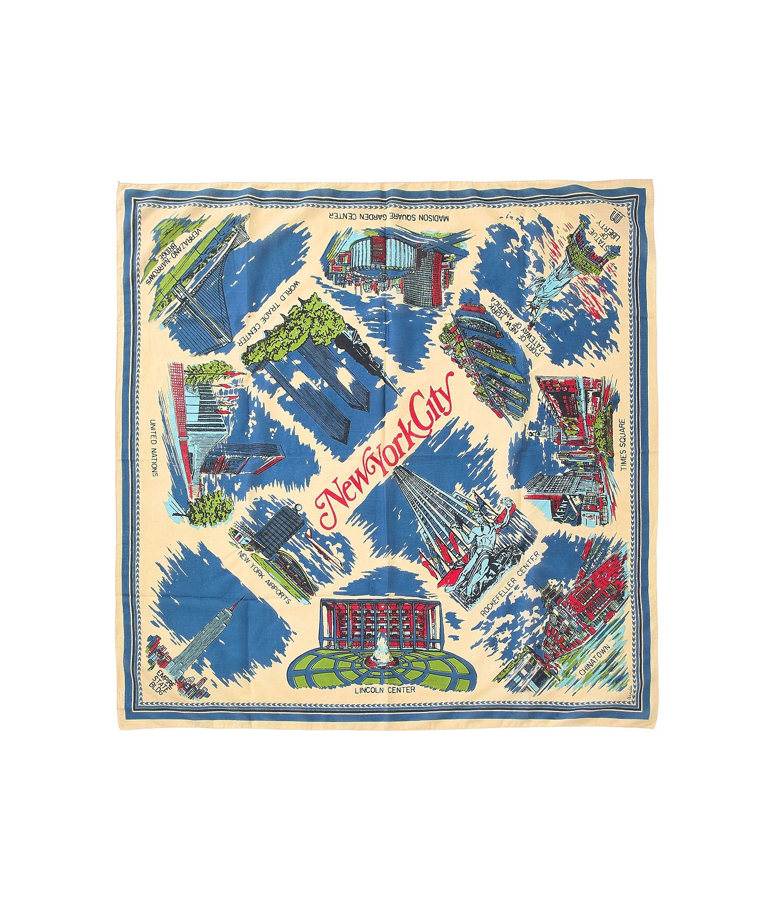 BINDU/COTTON VOILE NEW YORK MAP3 SCARF