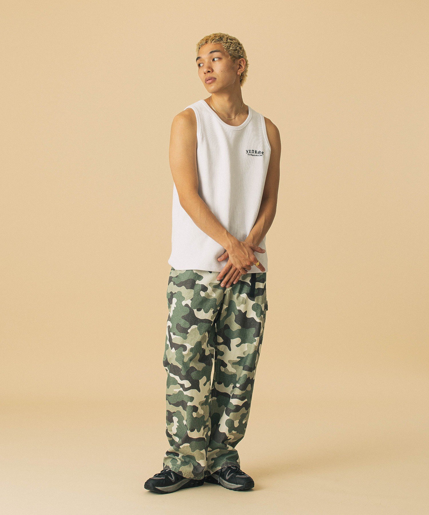 OLD ENGLISH WAFFLE TANK TOP