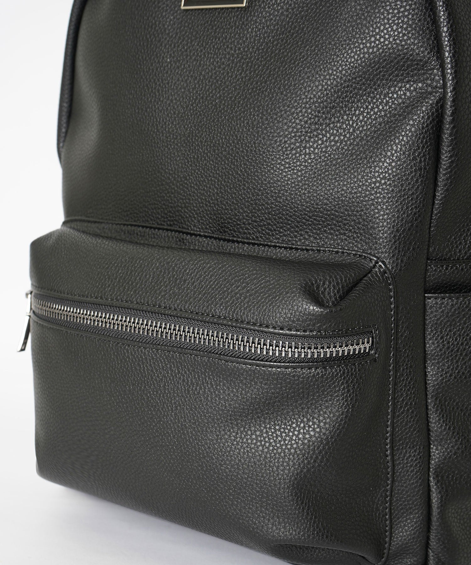 FAUX LEATHER BACKPACK