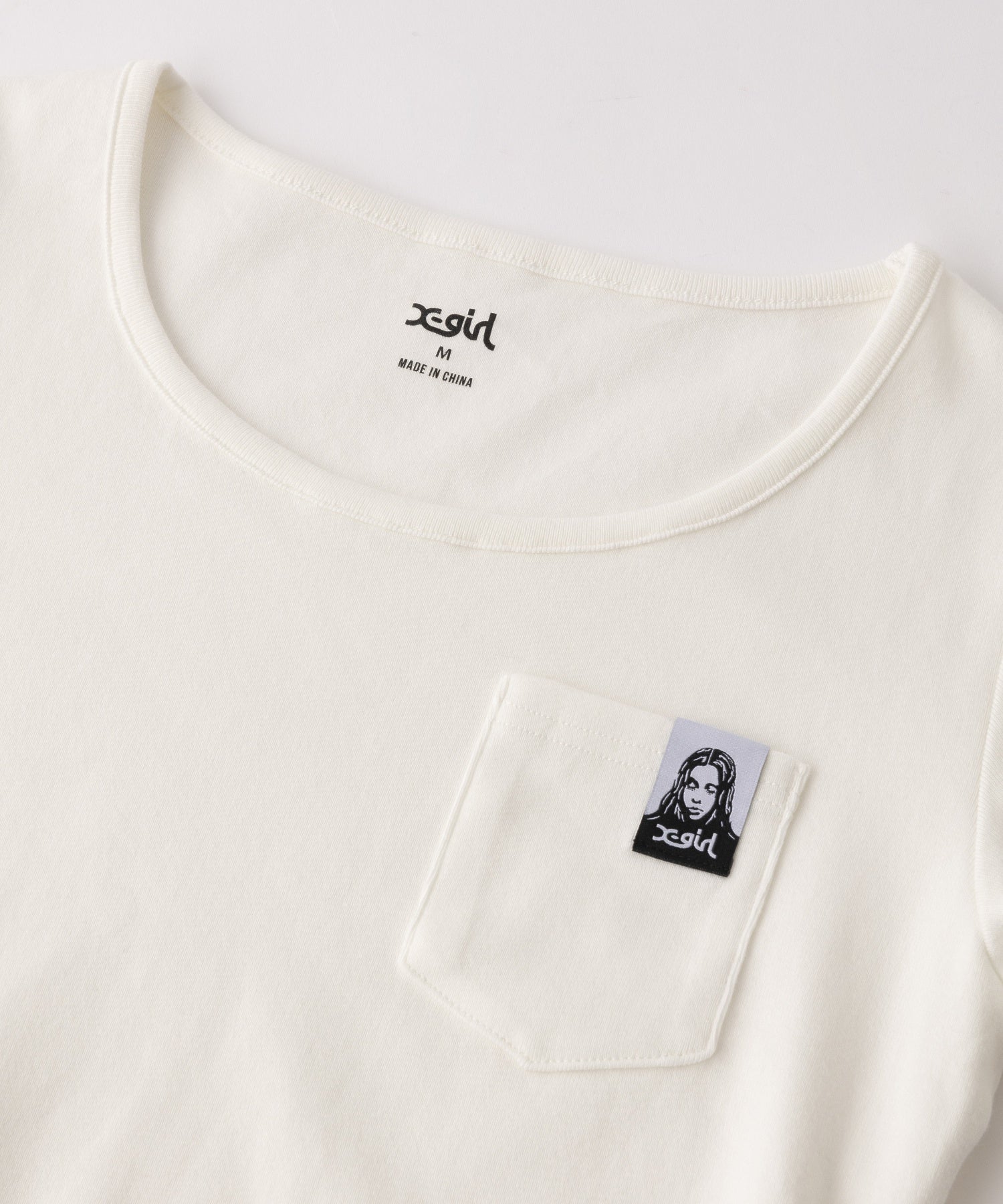 FACE LABEL POCKET BABY TEE