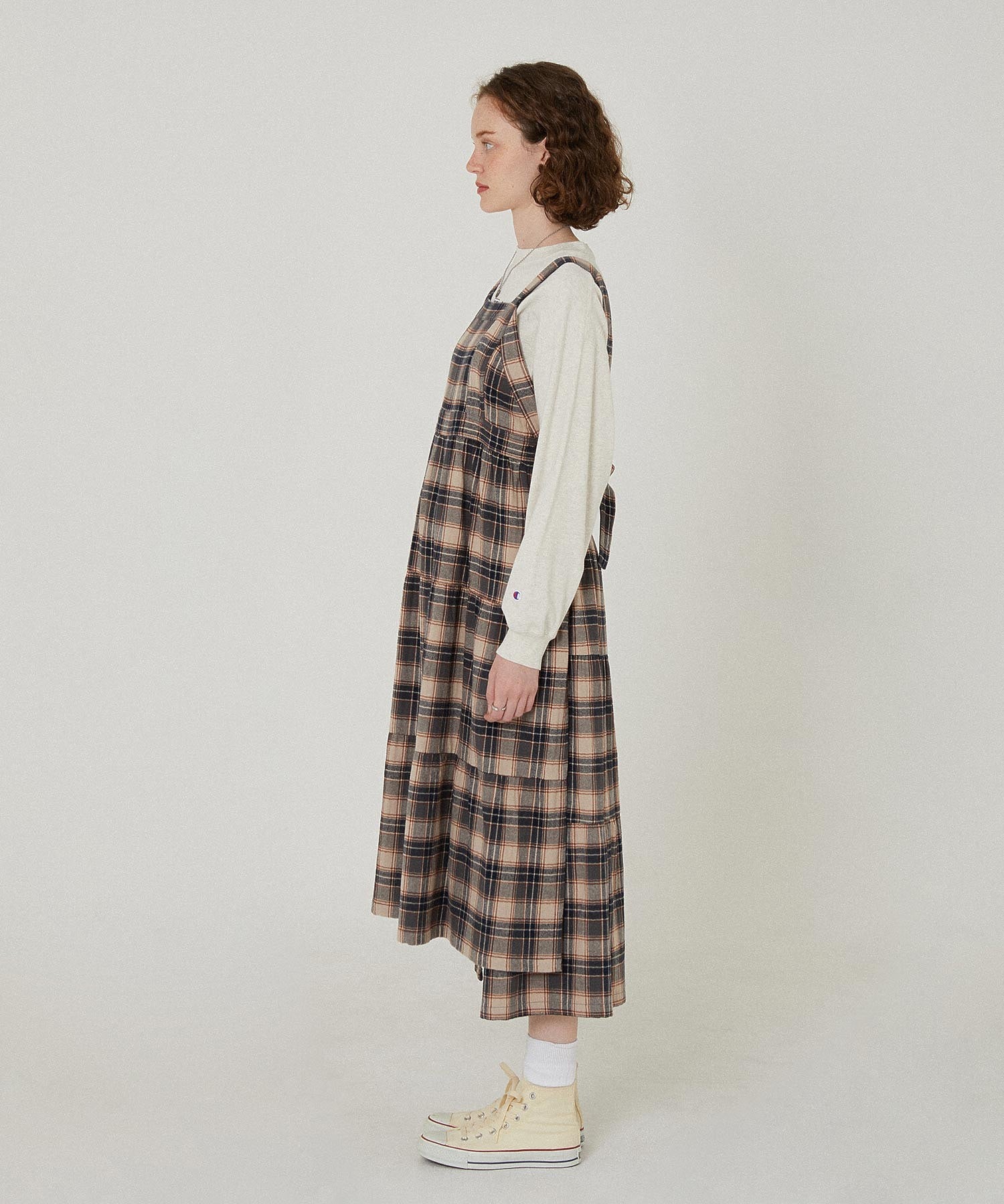 APRON TIERED DRESS