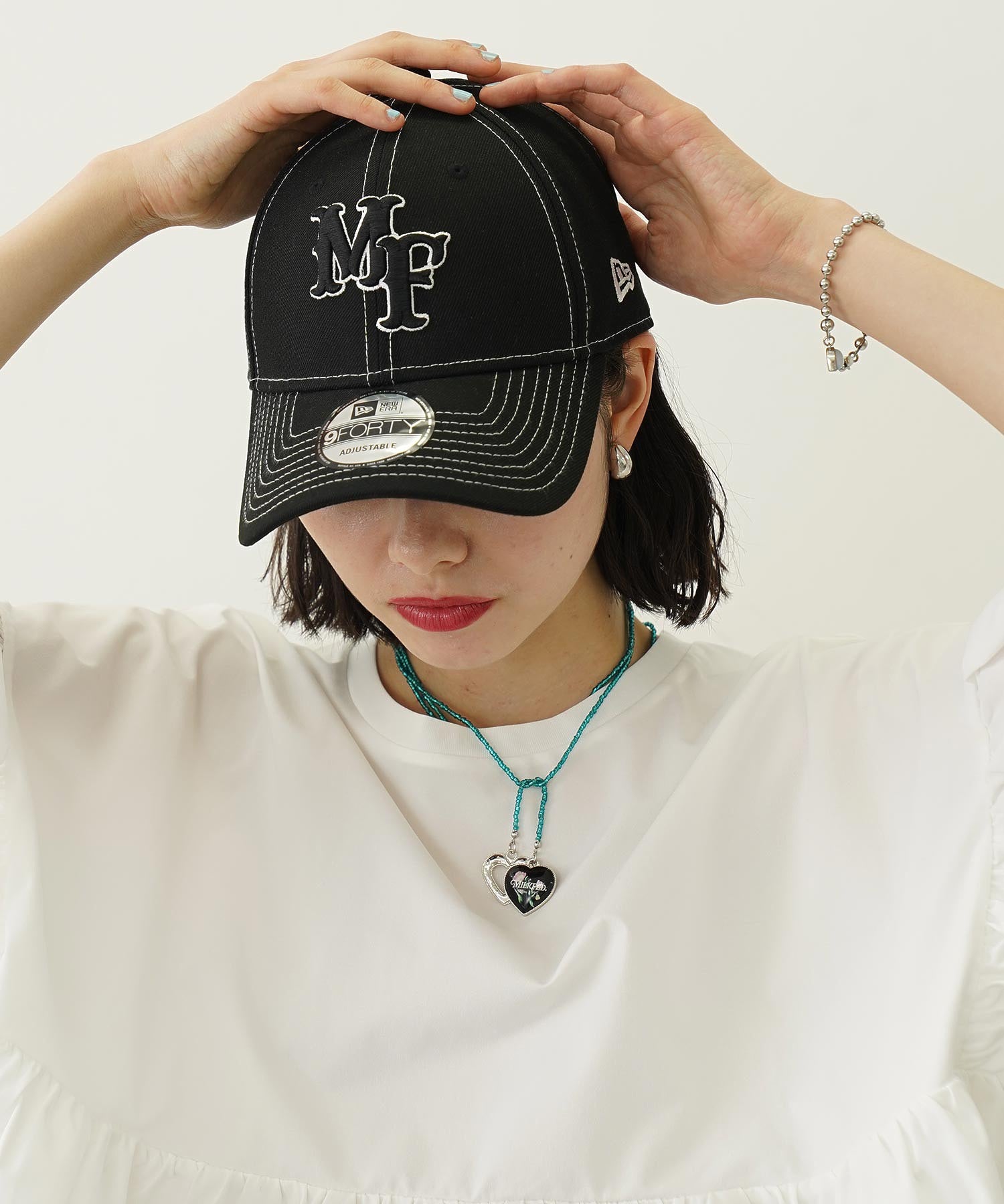 MILKFED.×NEWERA 9FORTY MF LOGO CAP