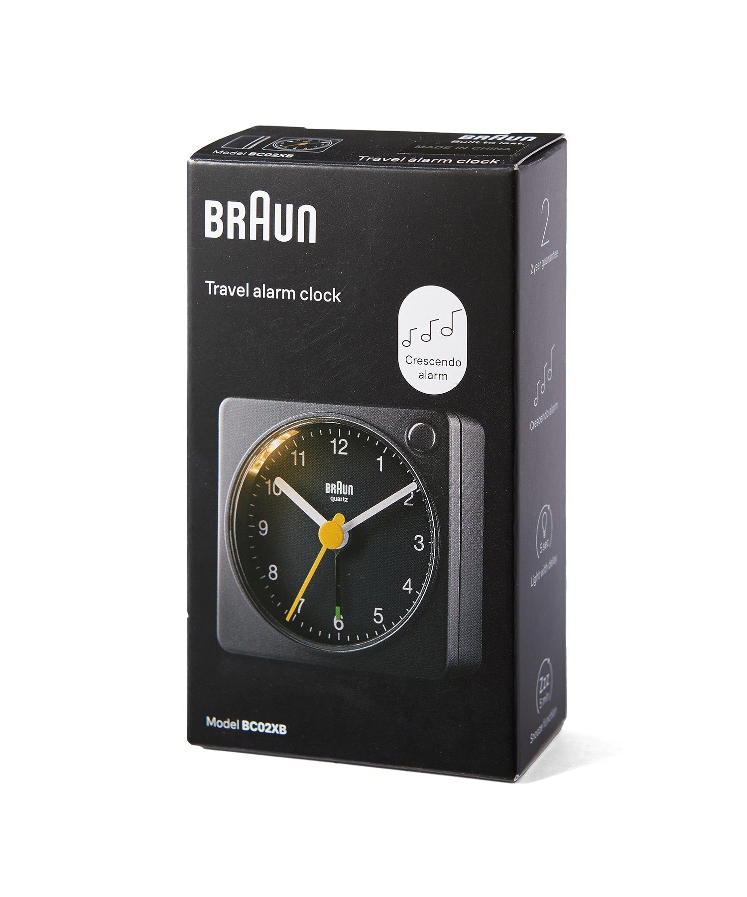 BRAUN ALARM CLOCK BLACK BC02XB（ブラウン置き時計 アナログアラームクロック ブラック）