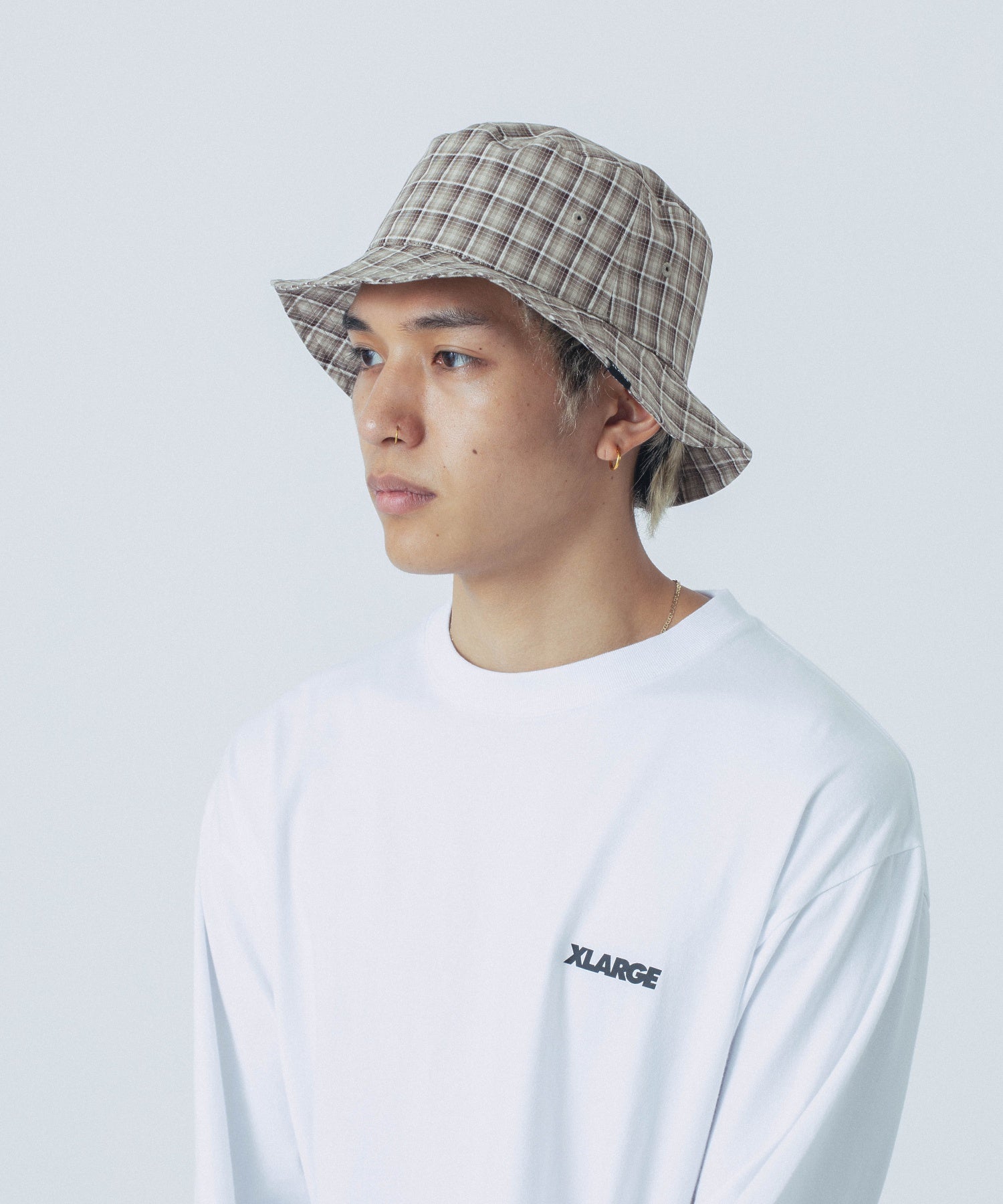 PLAID BUCKET HAT