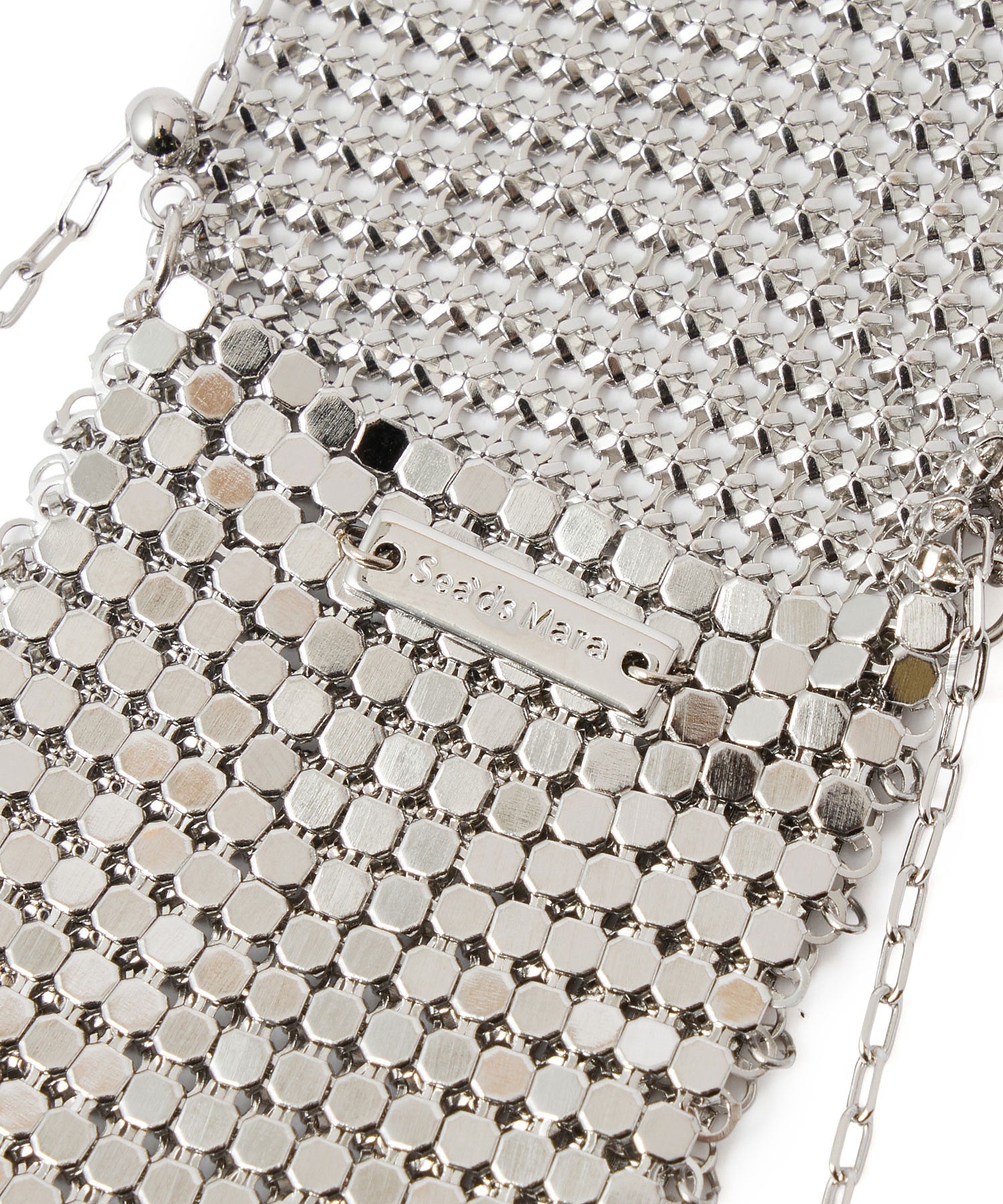 Sea’ds mara/Metal mesh lip case necklace
