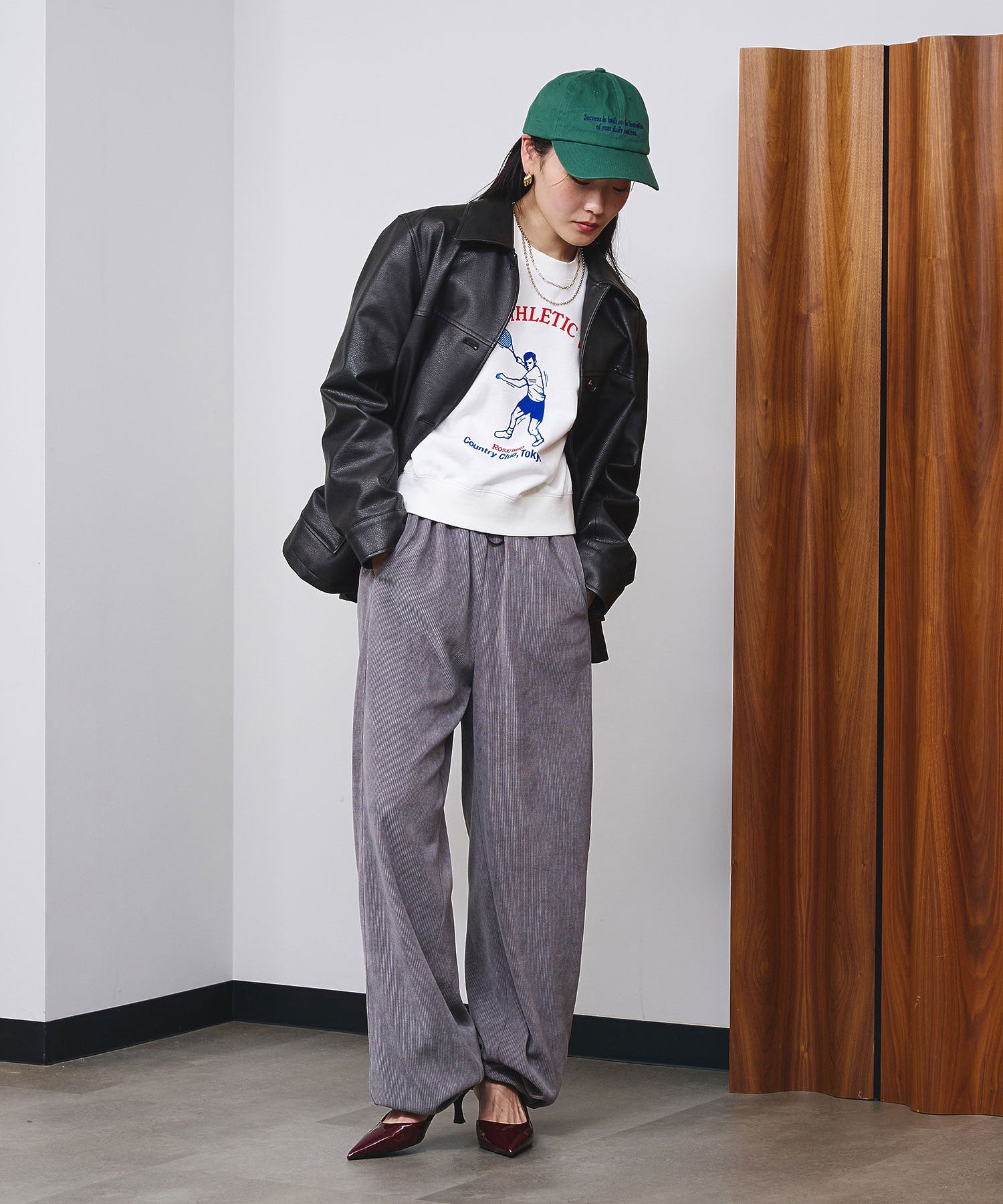 model:166cm 着用サイズ:M