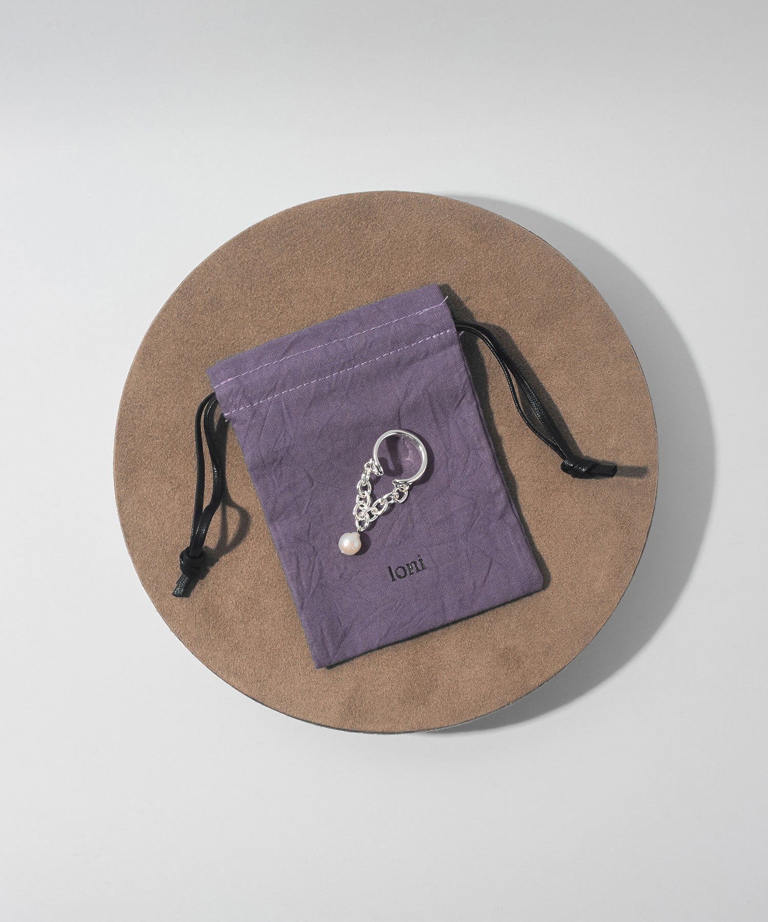 loni/IVY PEARL CHAIN RING