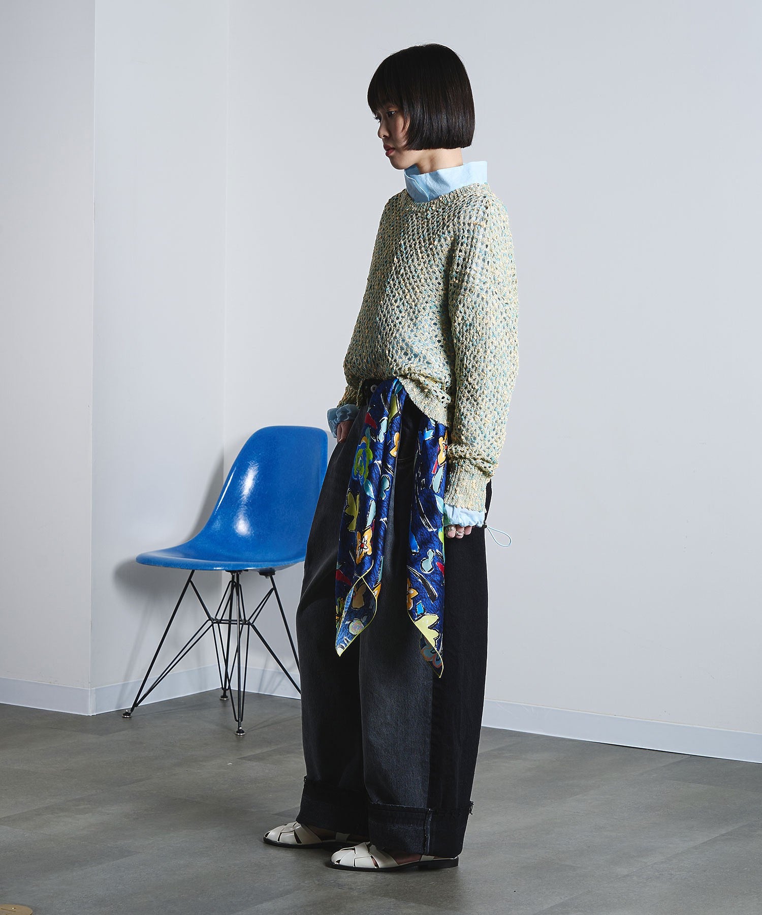 mici/PRINT SCARF