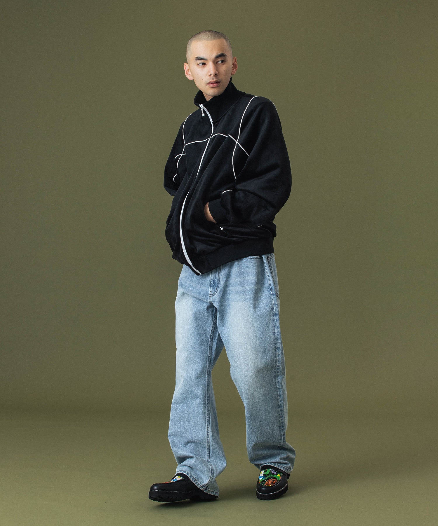 TAGGING VELOUR JACKET