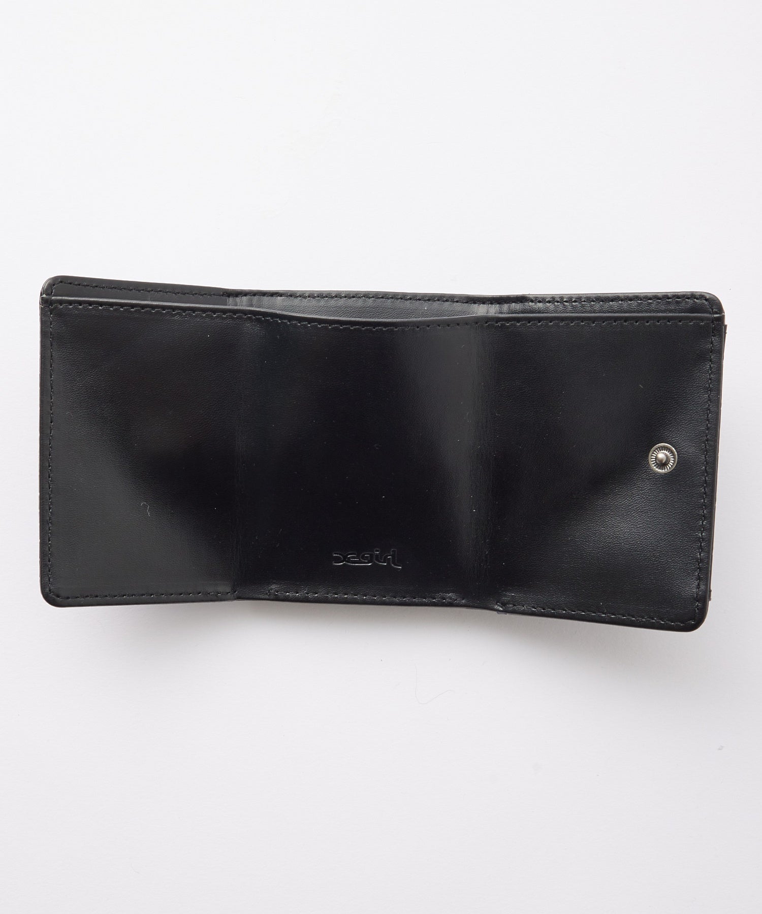 MILLS LOGO FAUX CROCO MINI WALLET