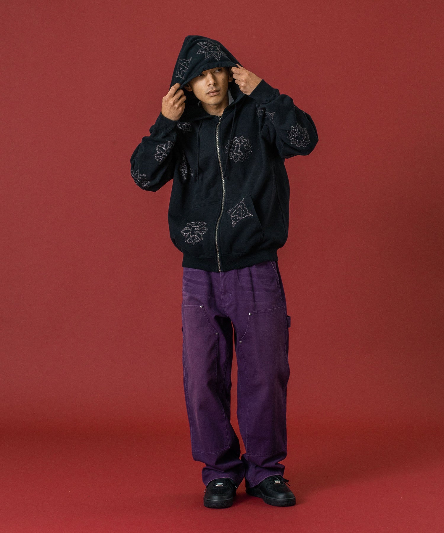 FADED DOUBLE KNEE PANTS