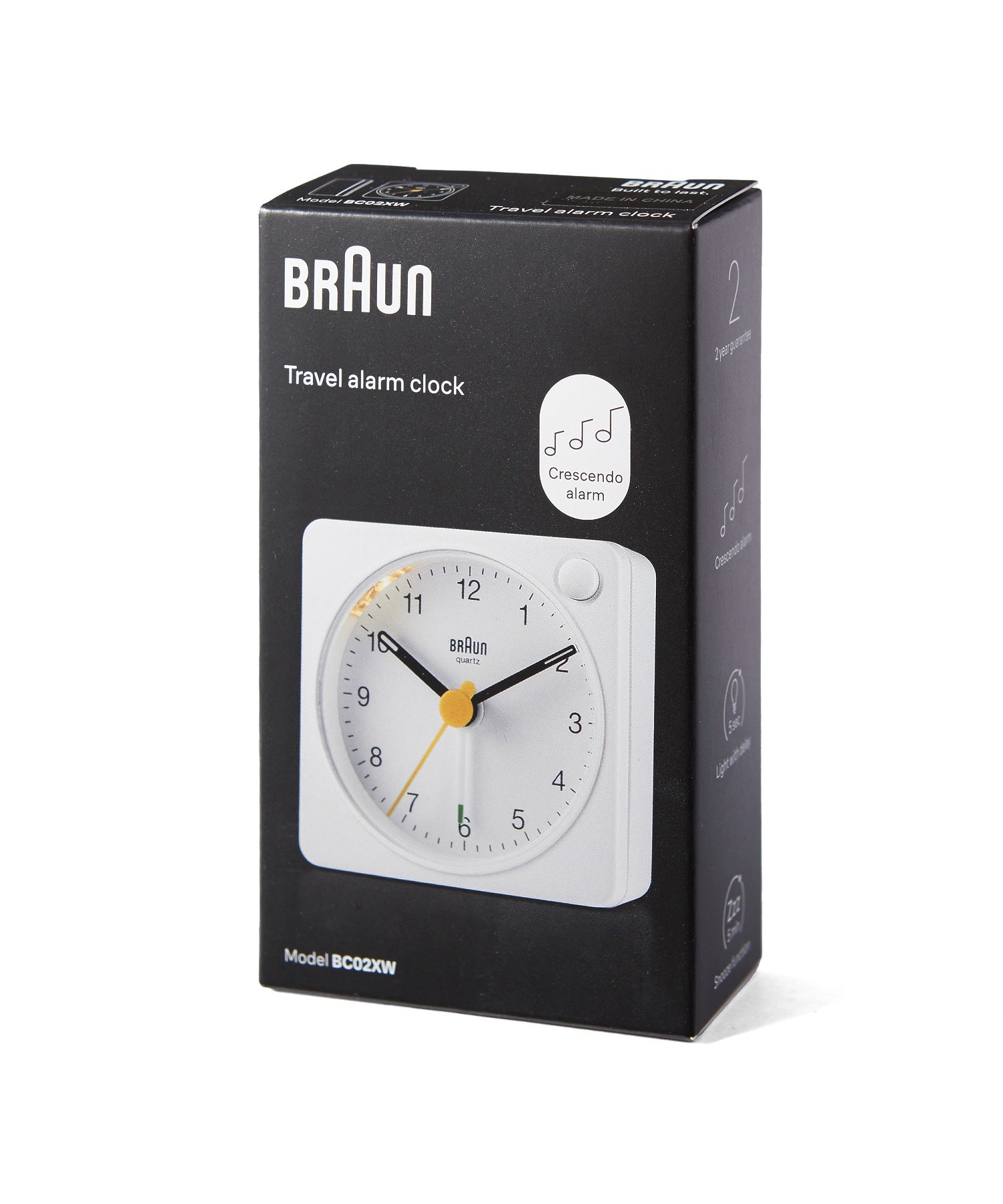 BRAUN ALARM CLOCK WHITE BC02XW（ブラウン置き時計 アナログアラームクロックホワイト）