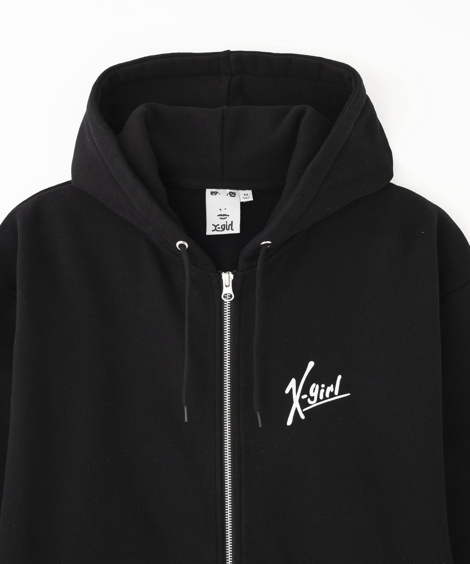 HANDWRITING LOGO ZIP UP SWEAT HOODIE