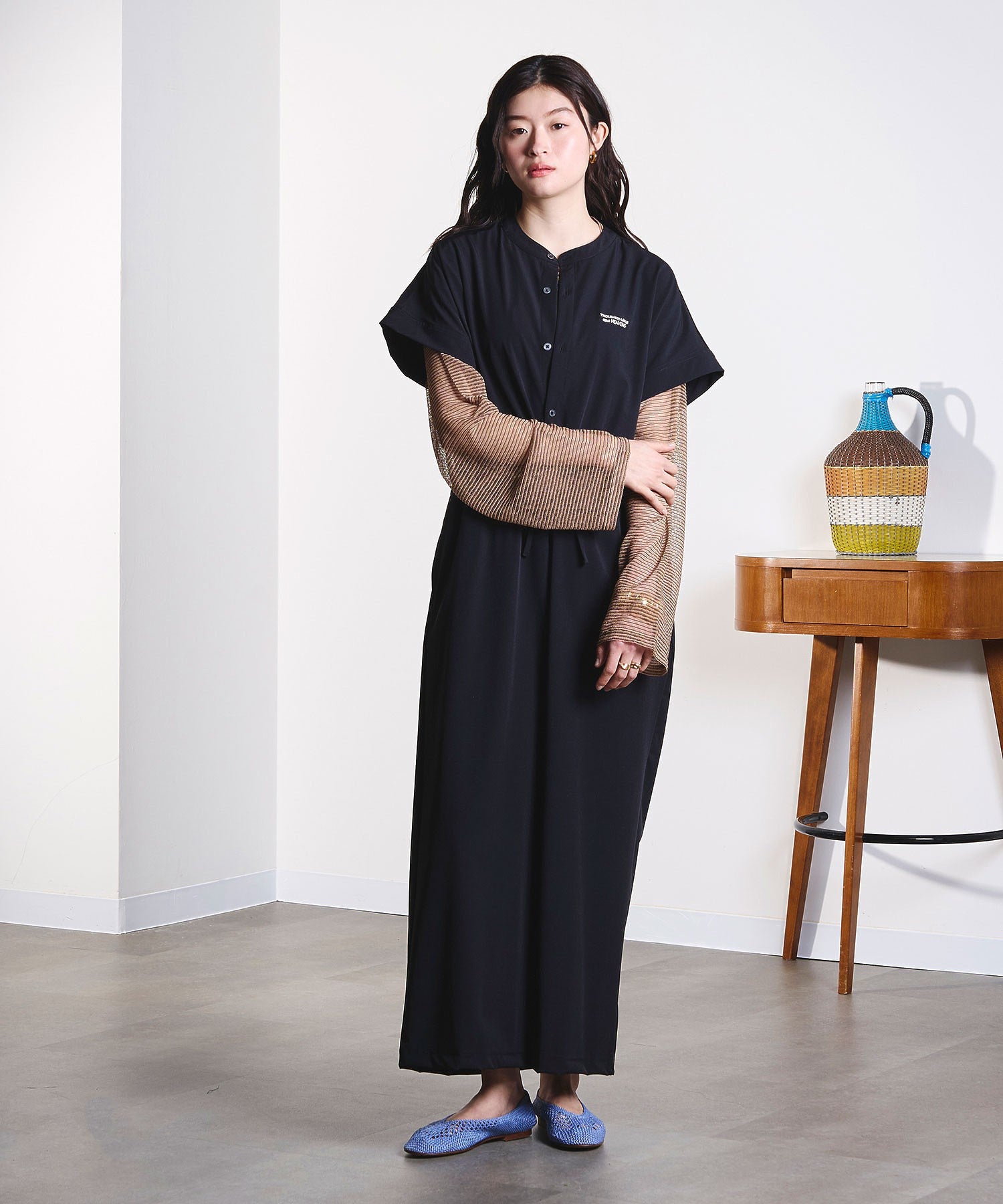 【ROSE BUD別注】Bertuchi x GENE HEAVENS MESH FLAT SHOES