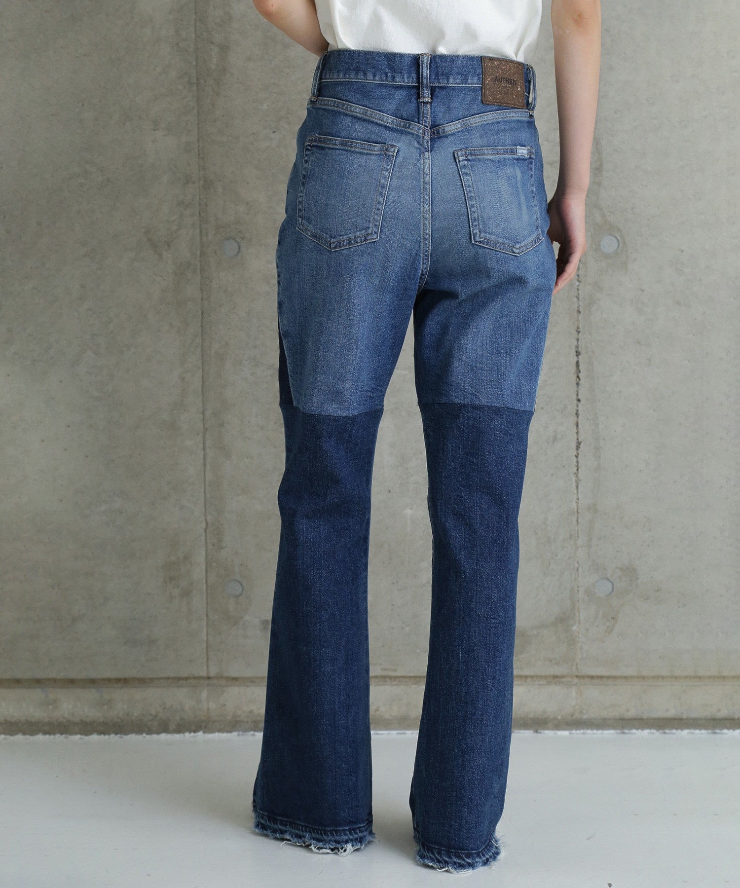 AUTHEN/CIRCULAR DENIM FLARE LEG REBUILD