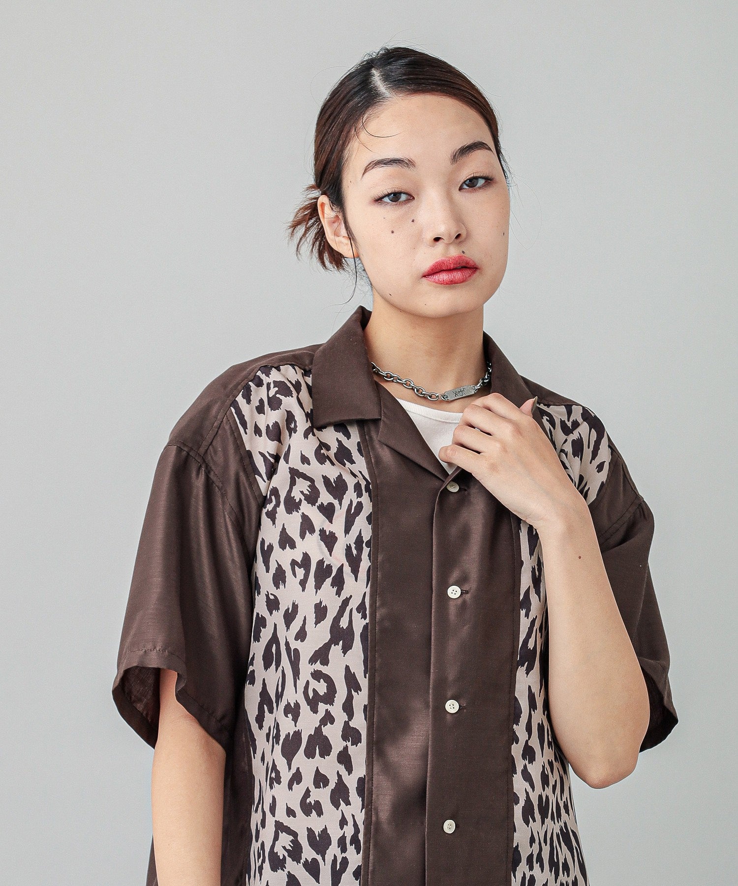 HEART LEOPARD S/S SHIRT