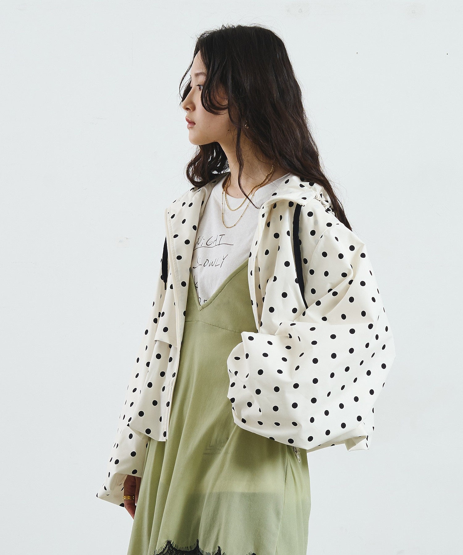 POLKA DOT PUFF BLOUSON