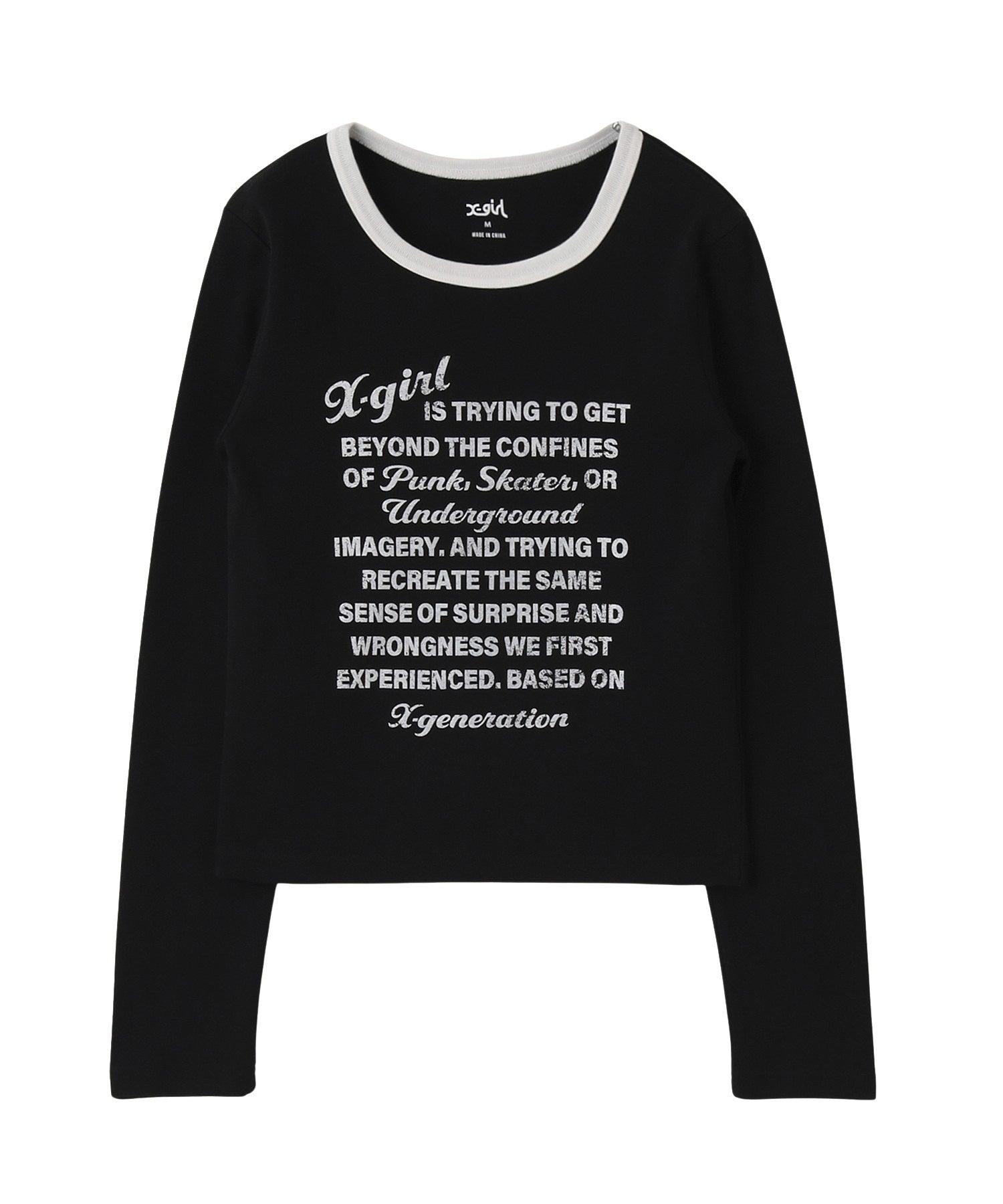 LETTERING L/S COMPACT TOP