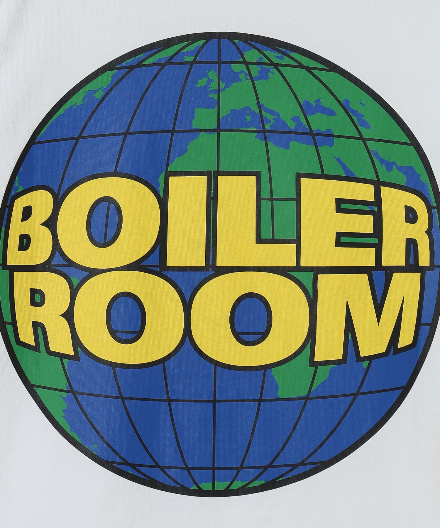 BOILER ROOM/ボイラールーム/GLOBE LOGO T-SHIRT AW25SS35WHT