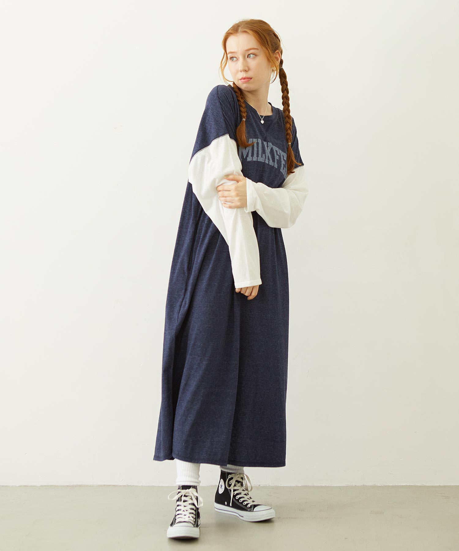 COLLEGE LOGO LONG DRESS