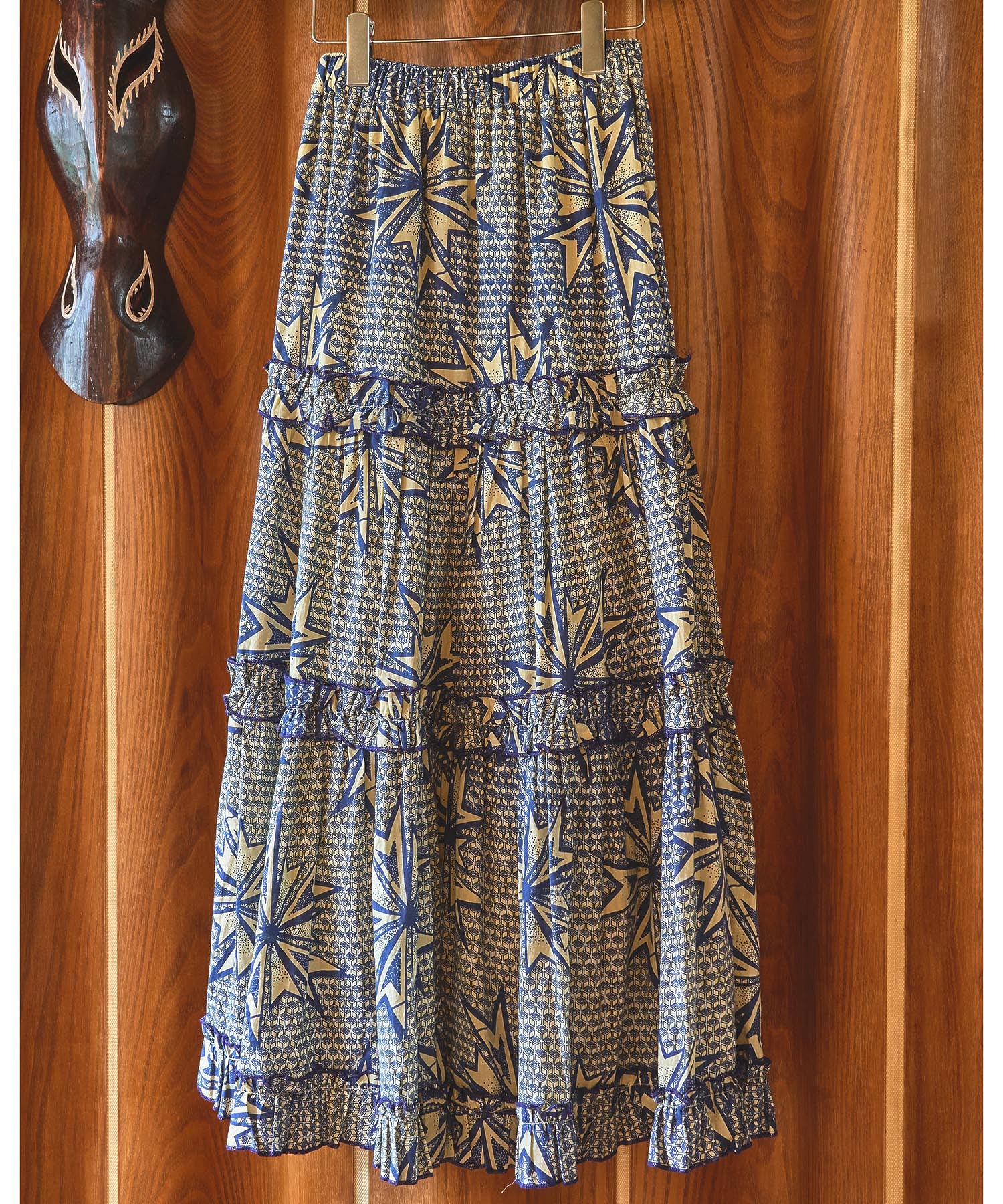 mag.by c/PRINT TIERED SKIRT