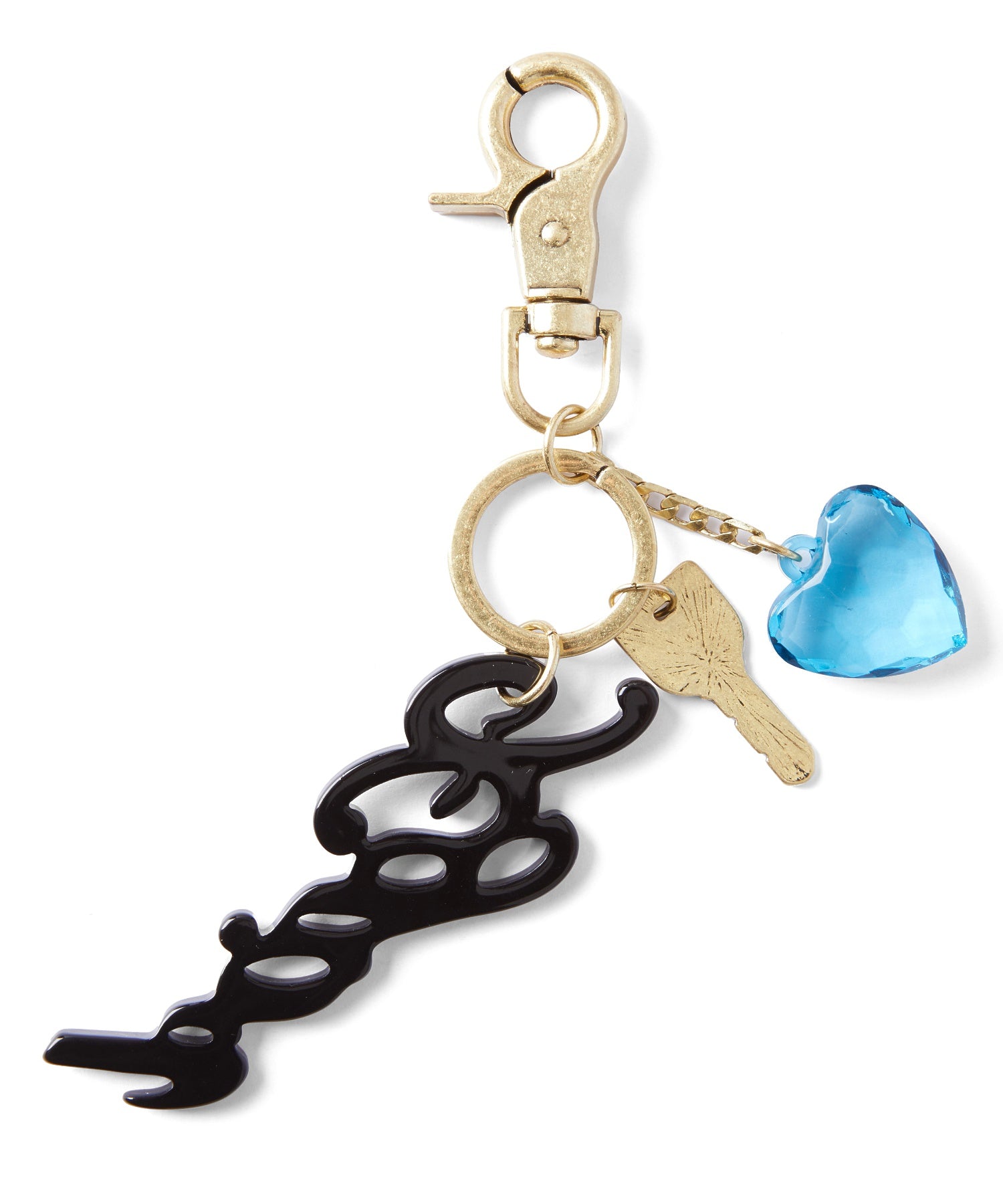 HEART AND LOGO WITH KEY CHARM