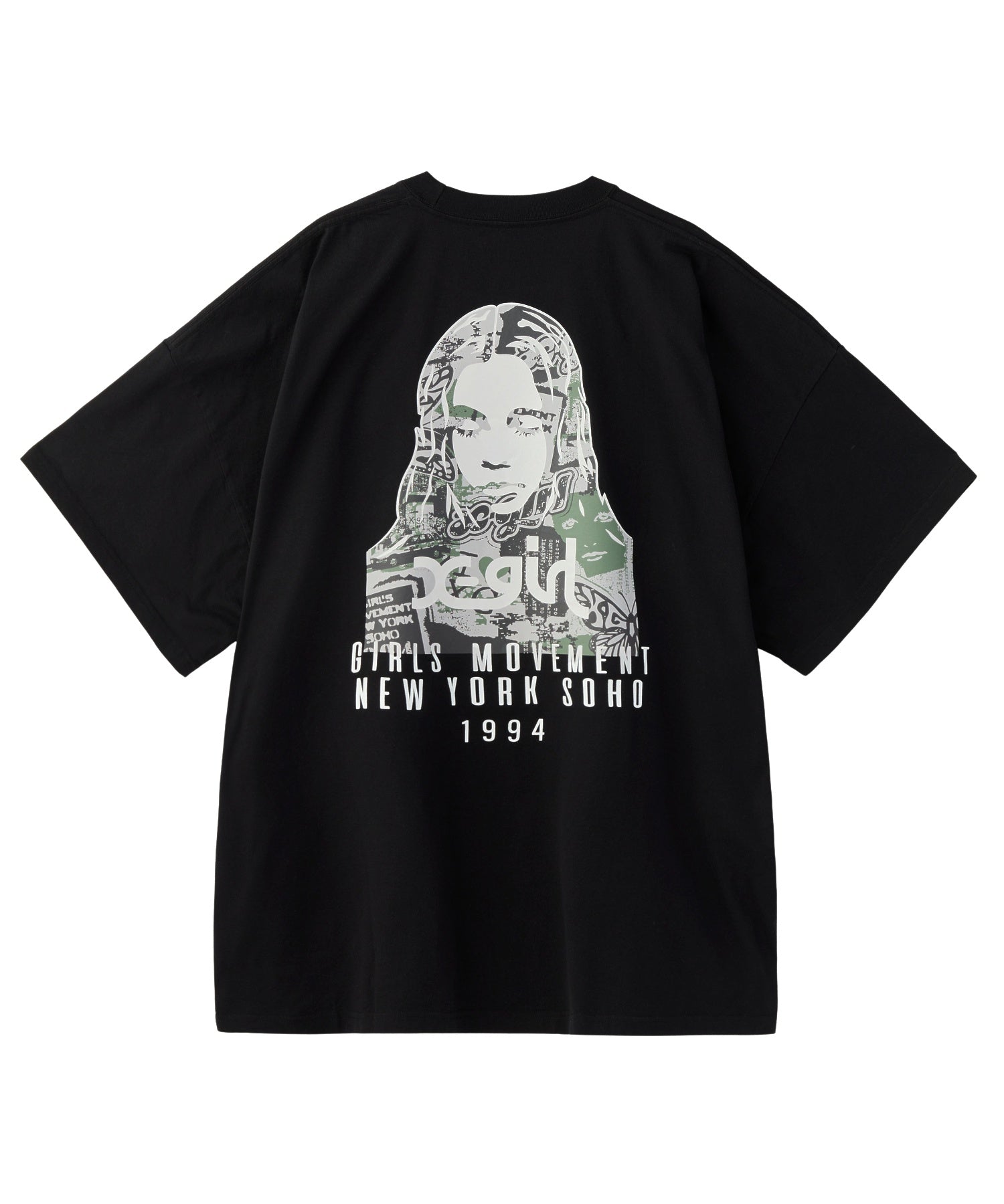 COLLAGE CAMO FACE S/S BIG TEE DRESS